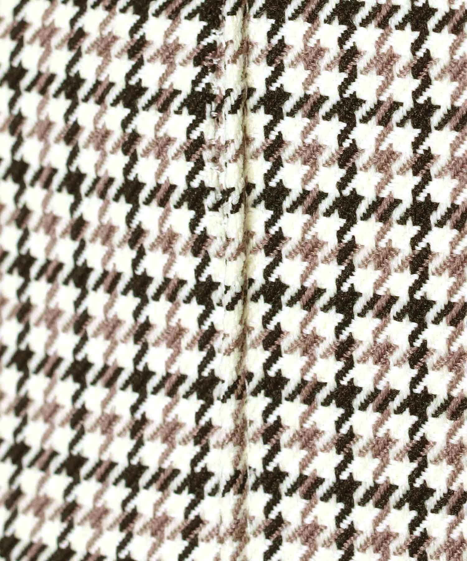 千鳥チェックセンタープレス テーパードパンツ