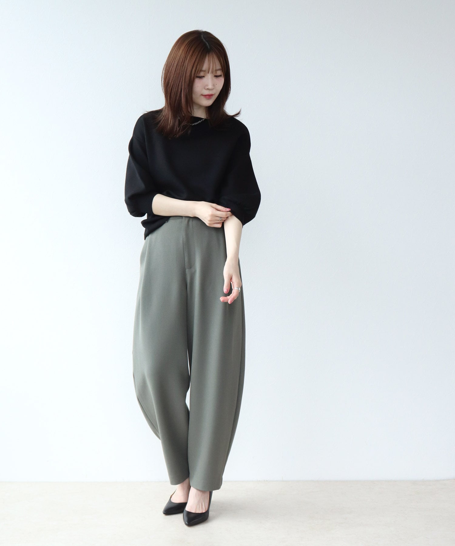 ミラノリブ ボリュームスリーブニット | AND ON JIONE STORE ミラノリブ ボリュームスリーブニット | AND ON JIONE STORE
