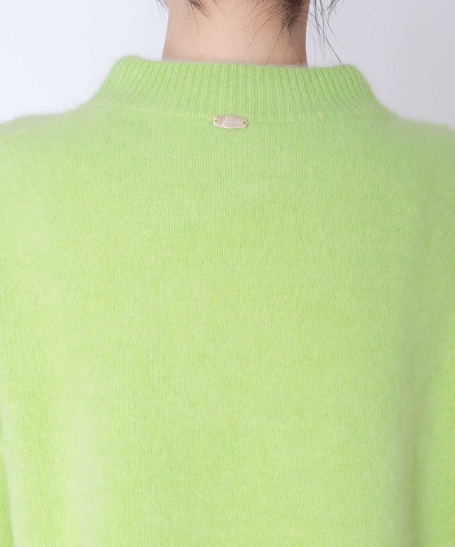 ラクーン ボリュームスリーブモックネックニット