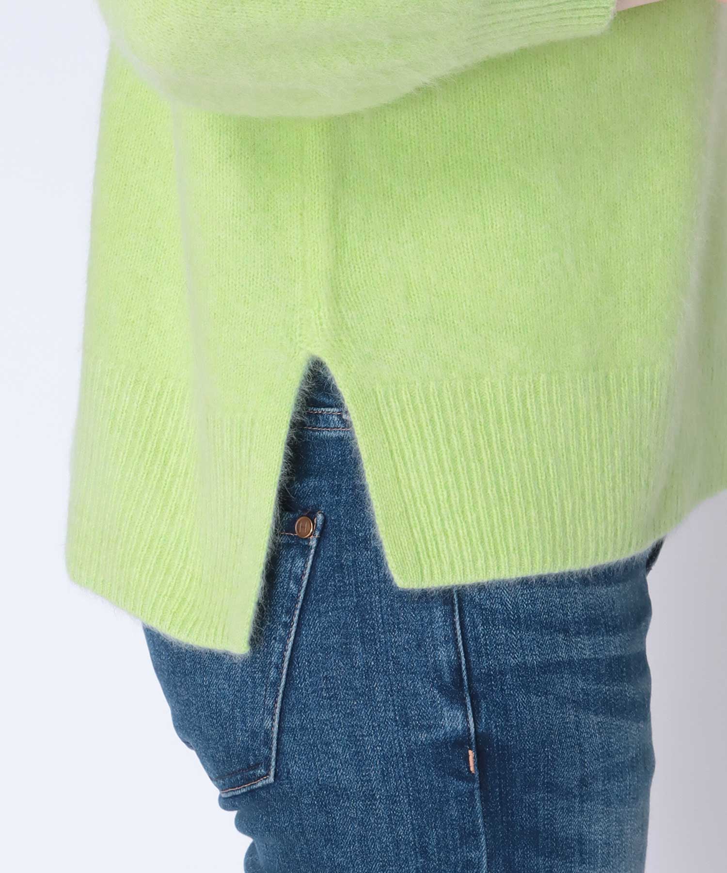 ラクーン ボリュームスリーブモックネックニット