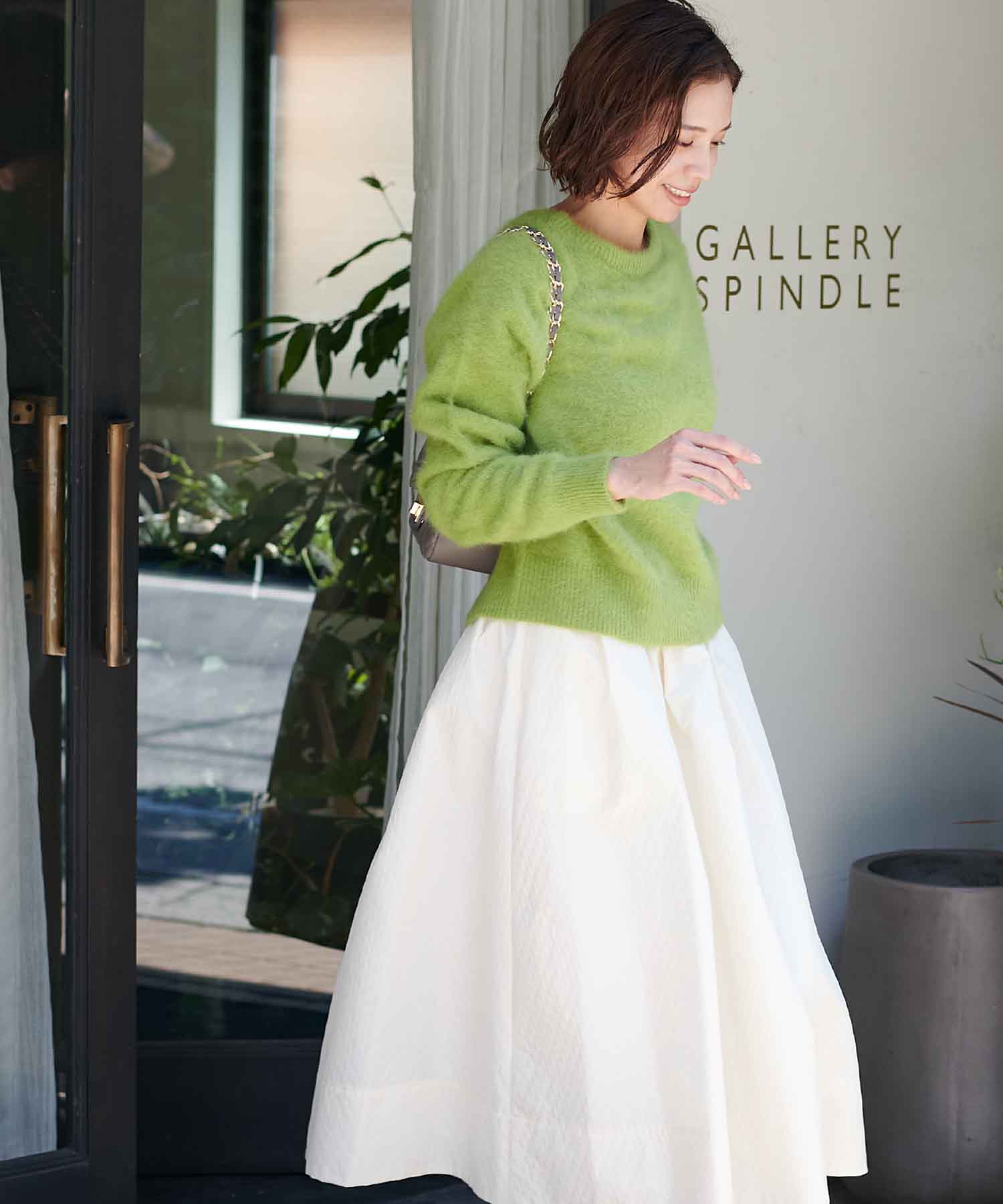 フォックスカシミヤ 前後2wayカーデニット