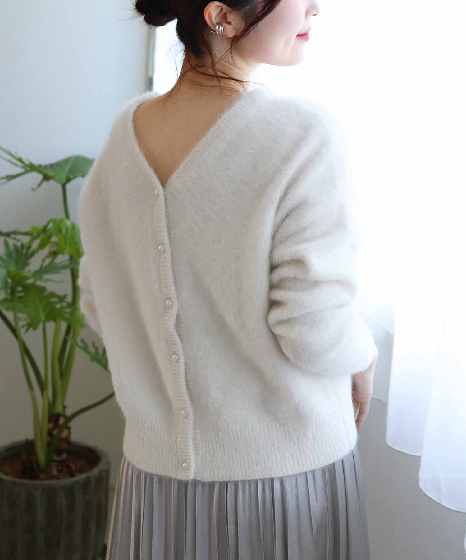 フォックスカシミヤ 前後2wayカーデニット | AND ON JIONE STORE 