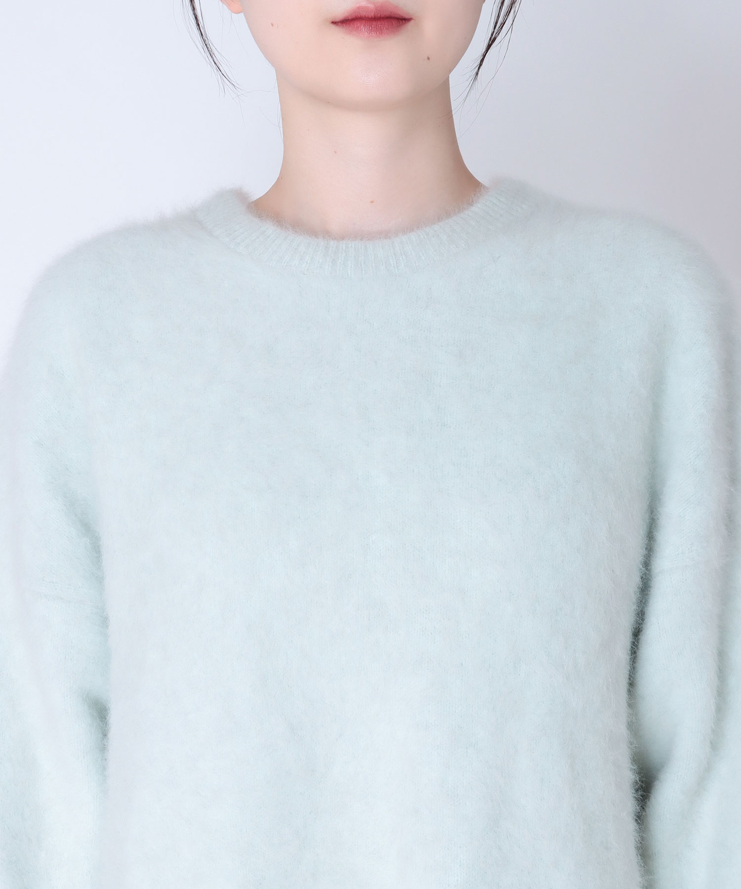 フォックスカシミヤ 前後2wayルーズカーデニット