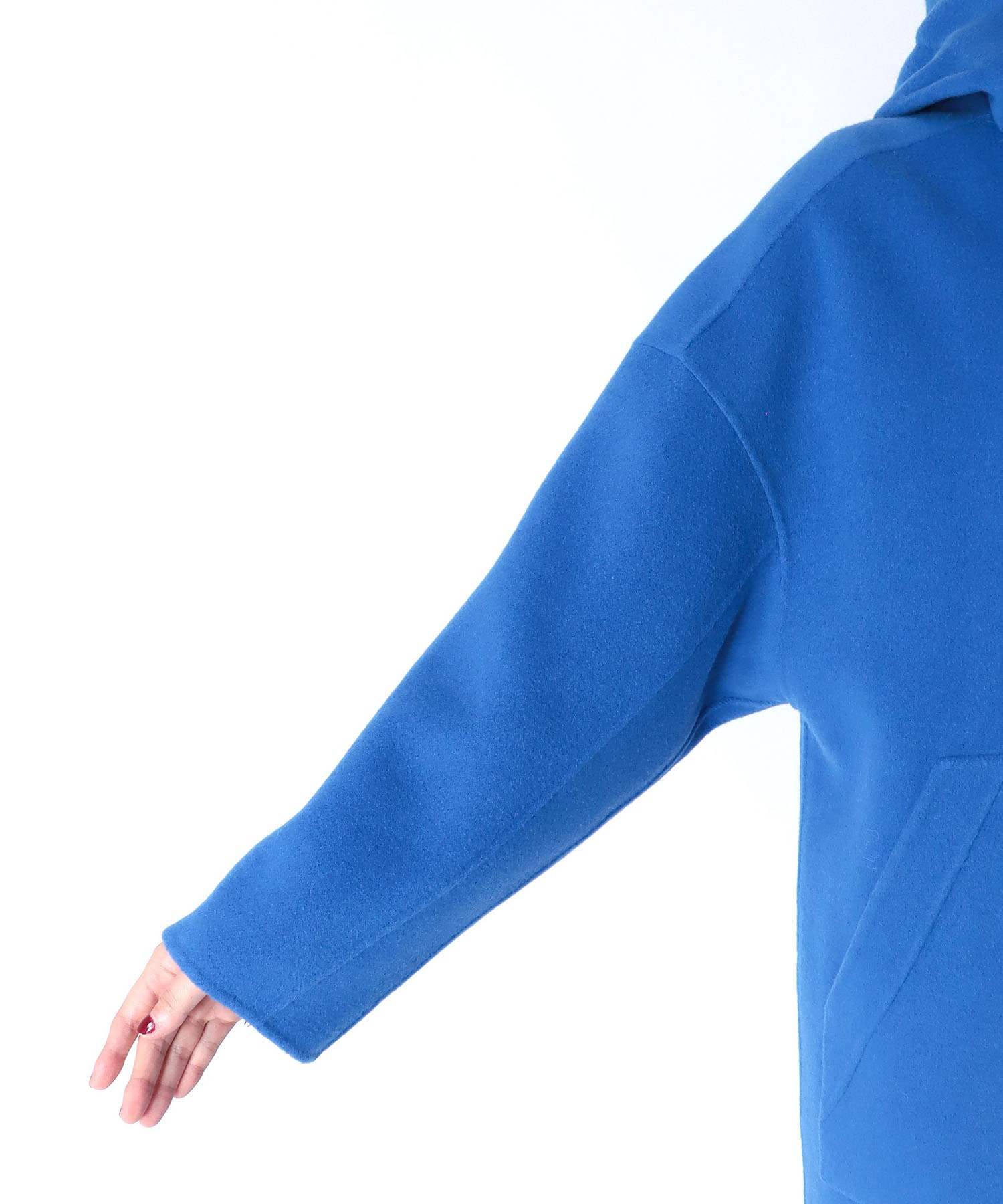 フーディリバーロングコート シャルム加工スーパー110s