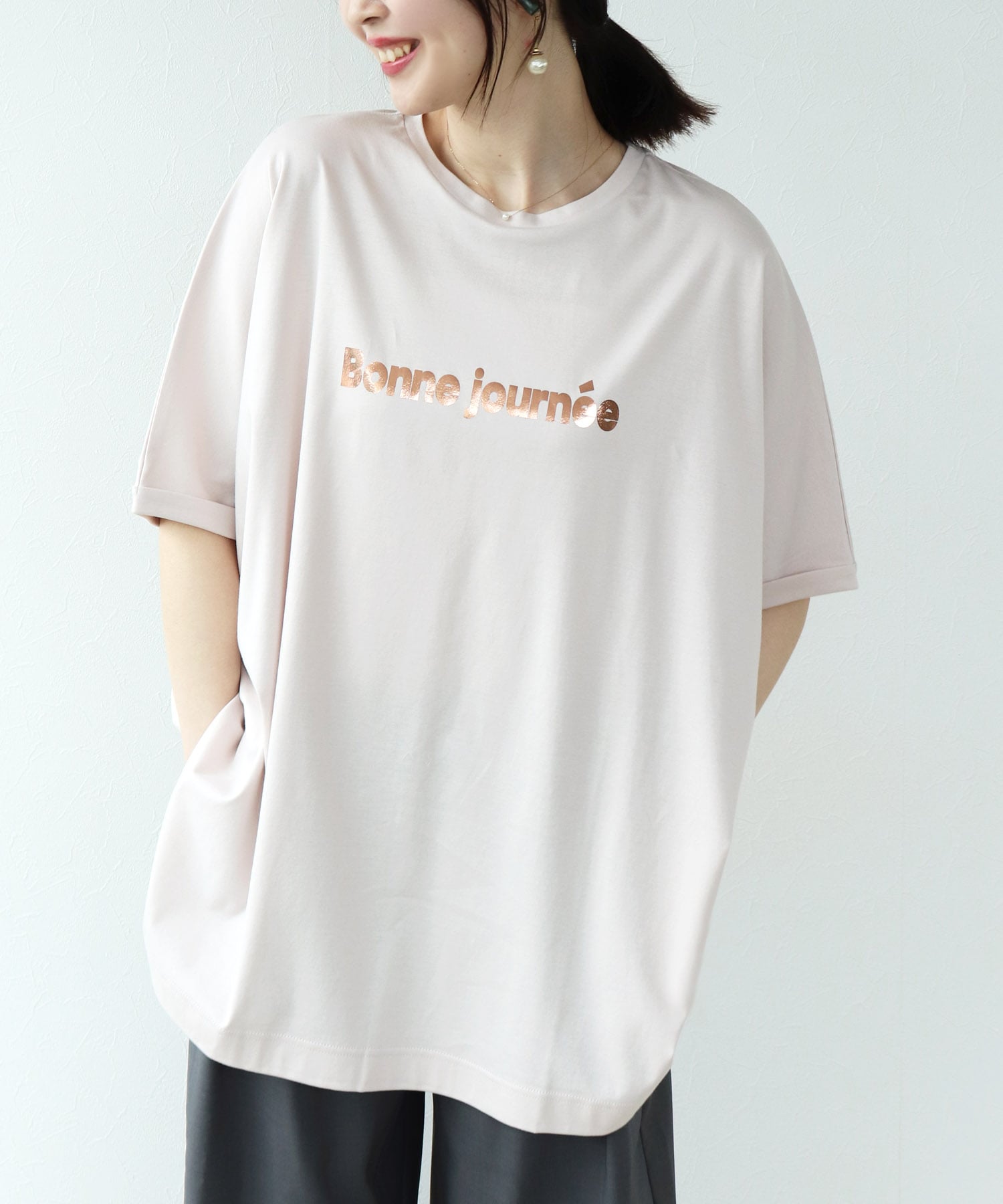 箔プリントスーパーBIG Tシャツ