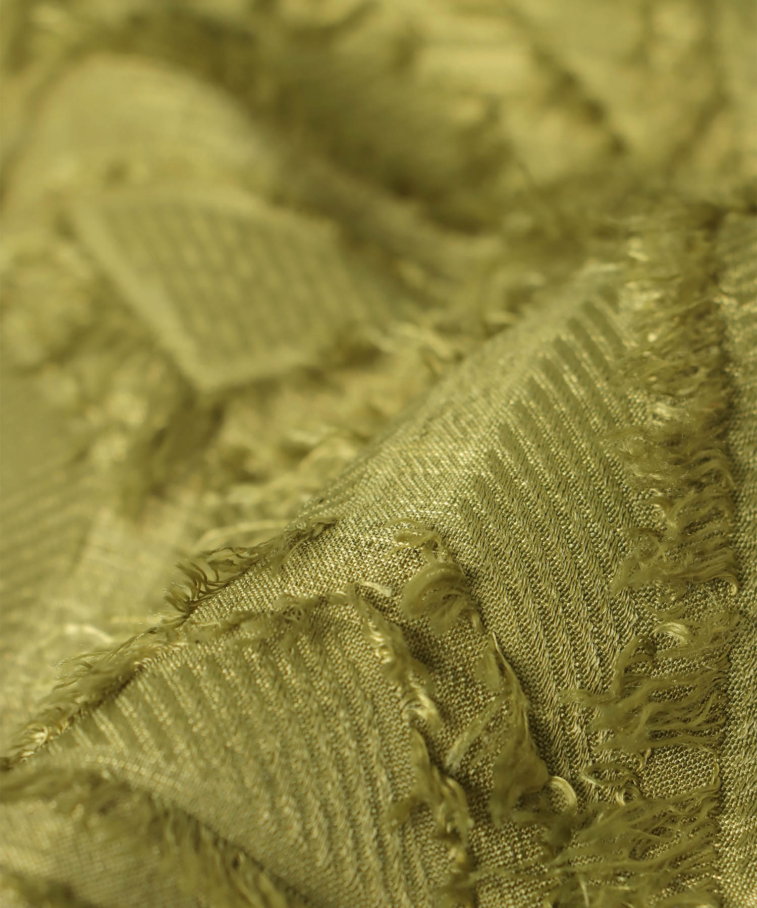 フリンジジャカード ギャザーフレアースカート