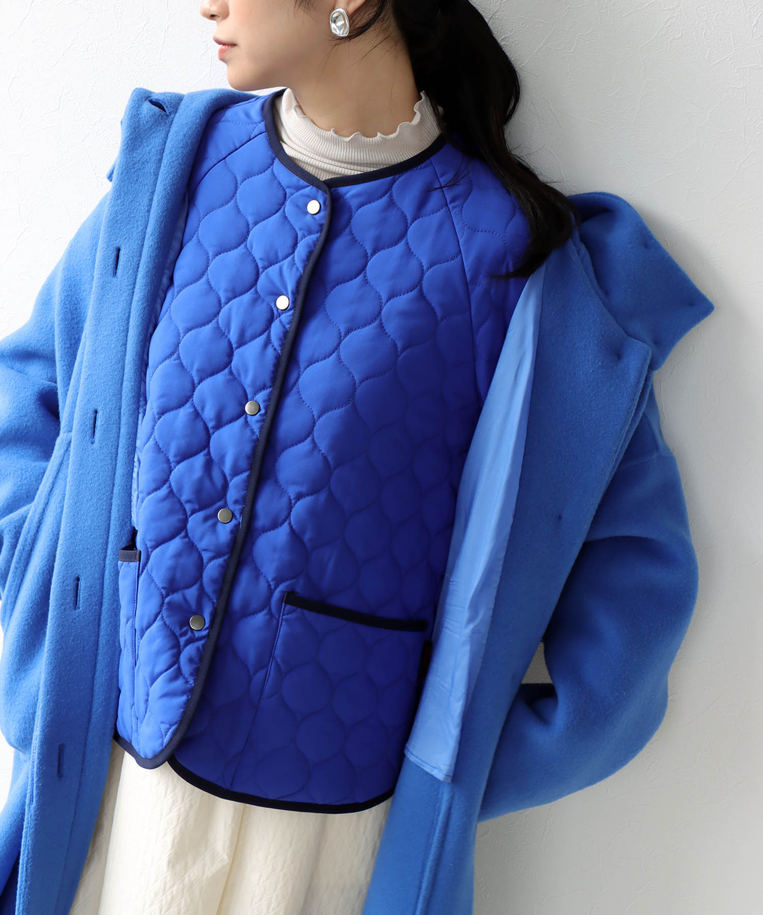 パイピング キルティングジャケット