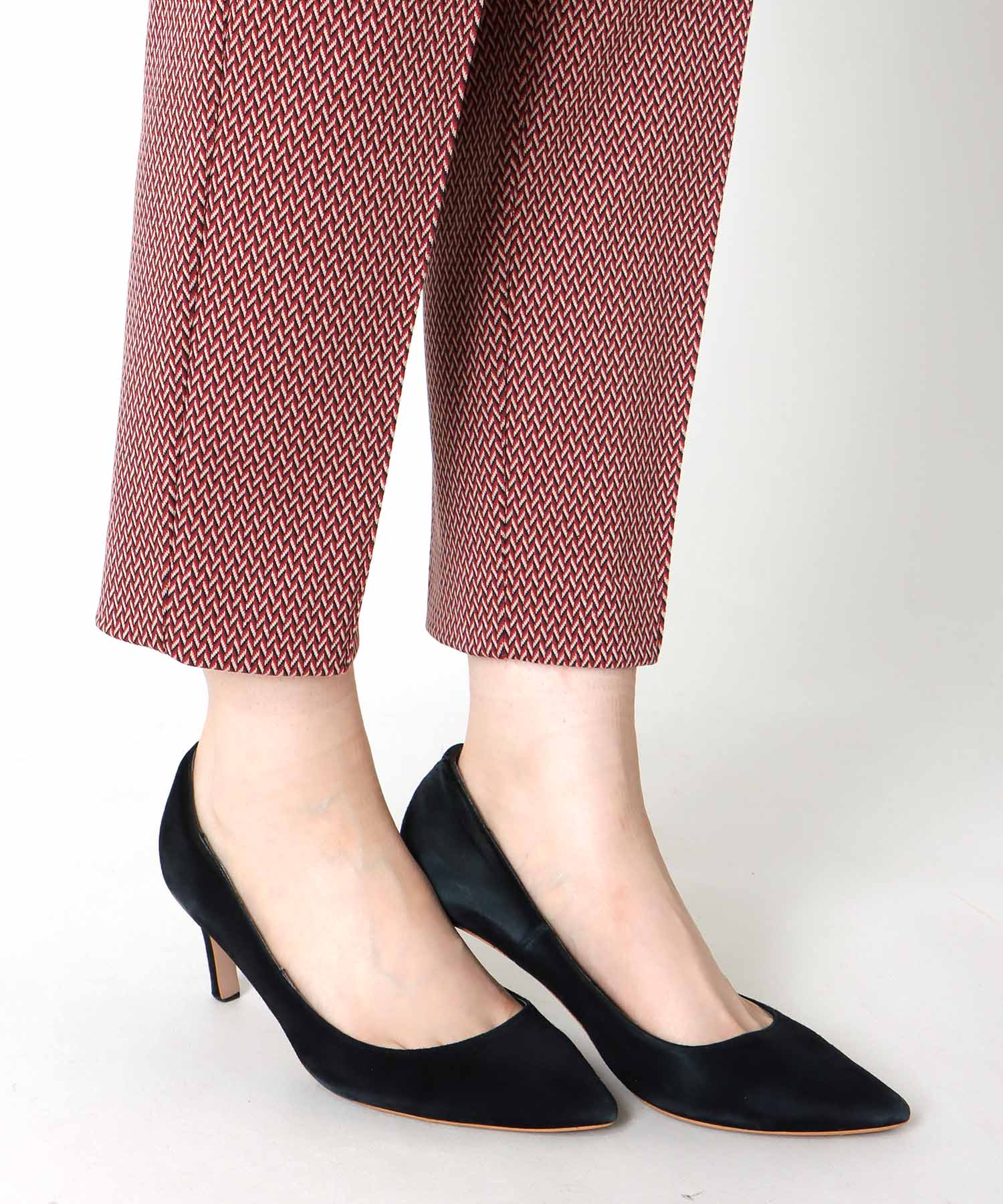 ニットジャカード楽ちんテーパードパンツ