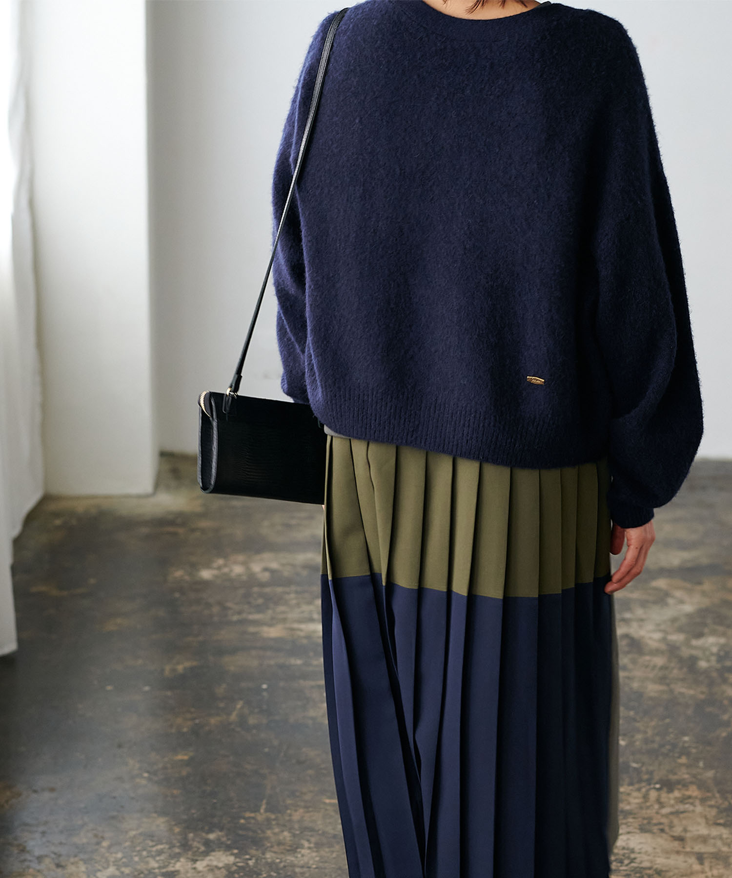 ヤク 前後2wayニットカーデ