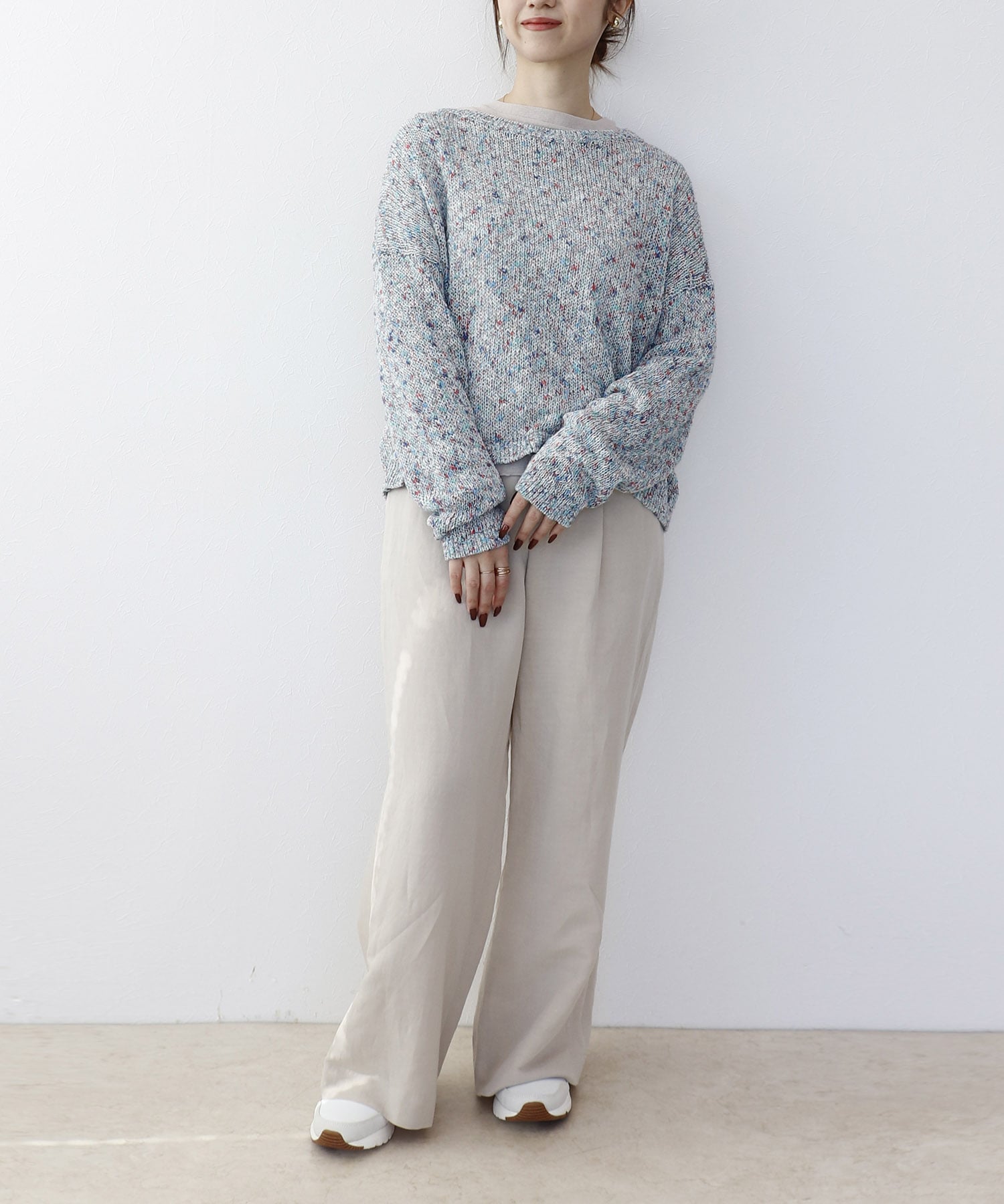 フラミンゴ×和紙リラックスプルオーバー | AND ON JIONE STORE