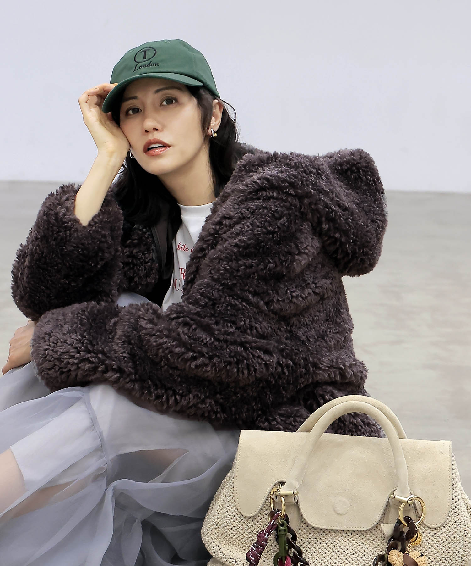 ミミクリーシープファーフードブルゾン