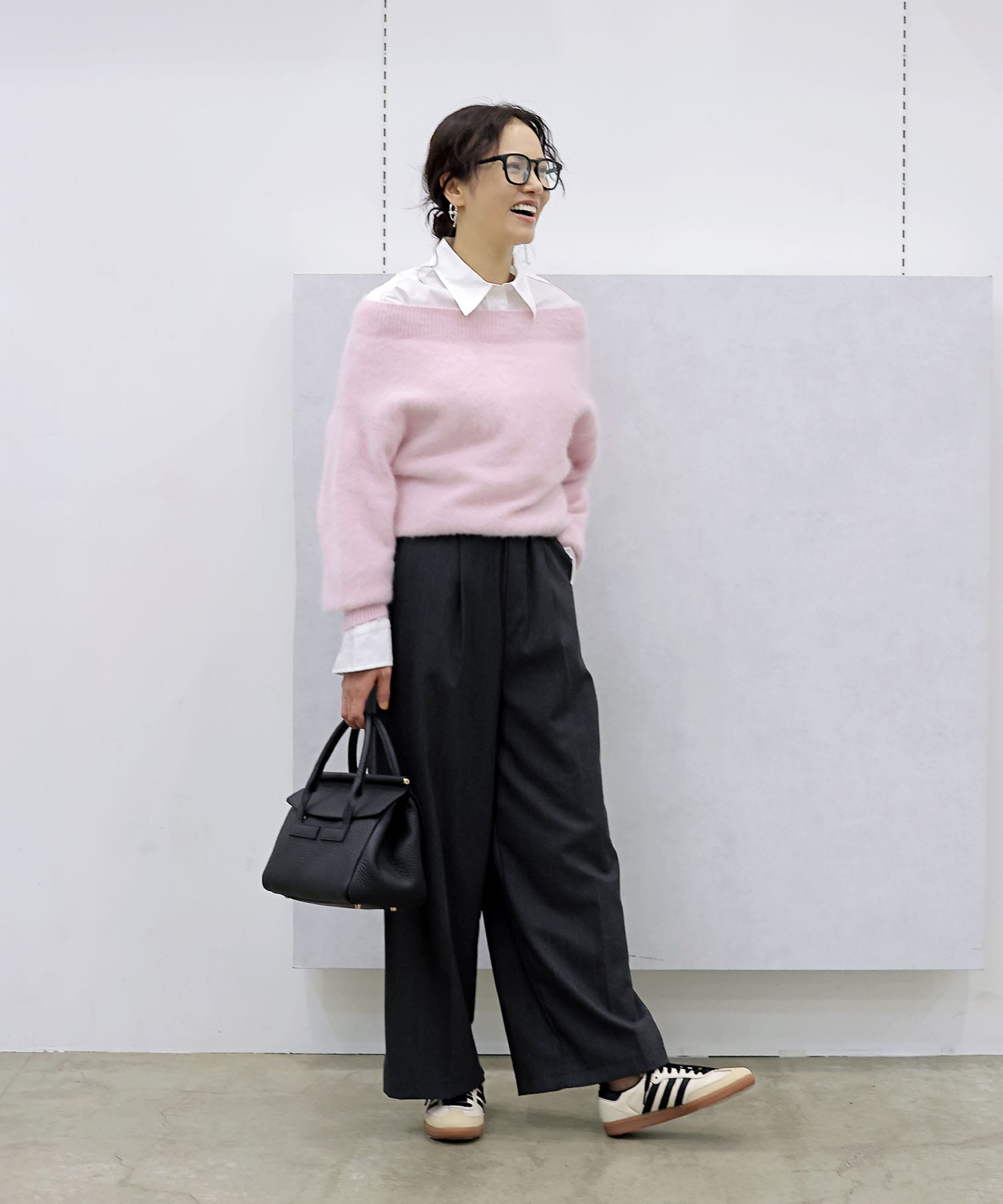 【8月28日予約販売】フォックスカシミヤ オフショルダープルオーバー
