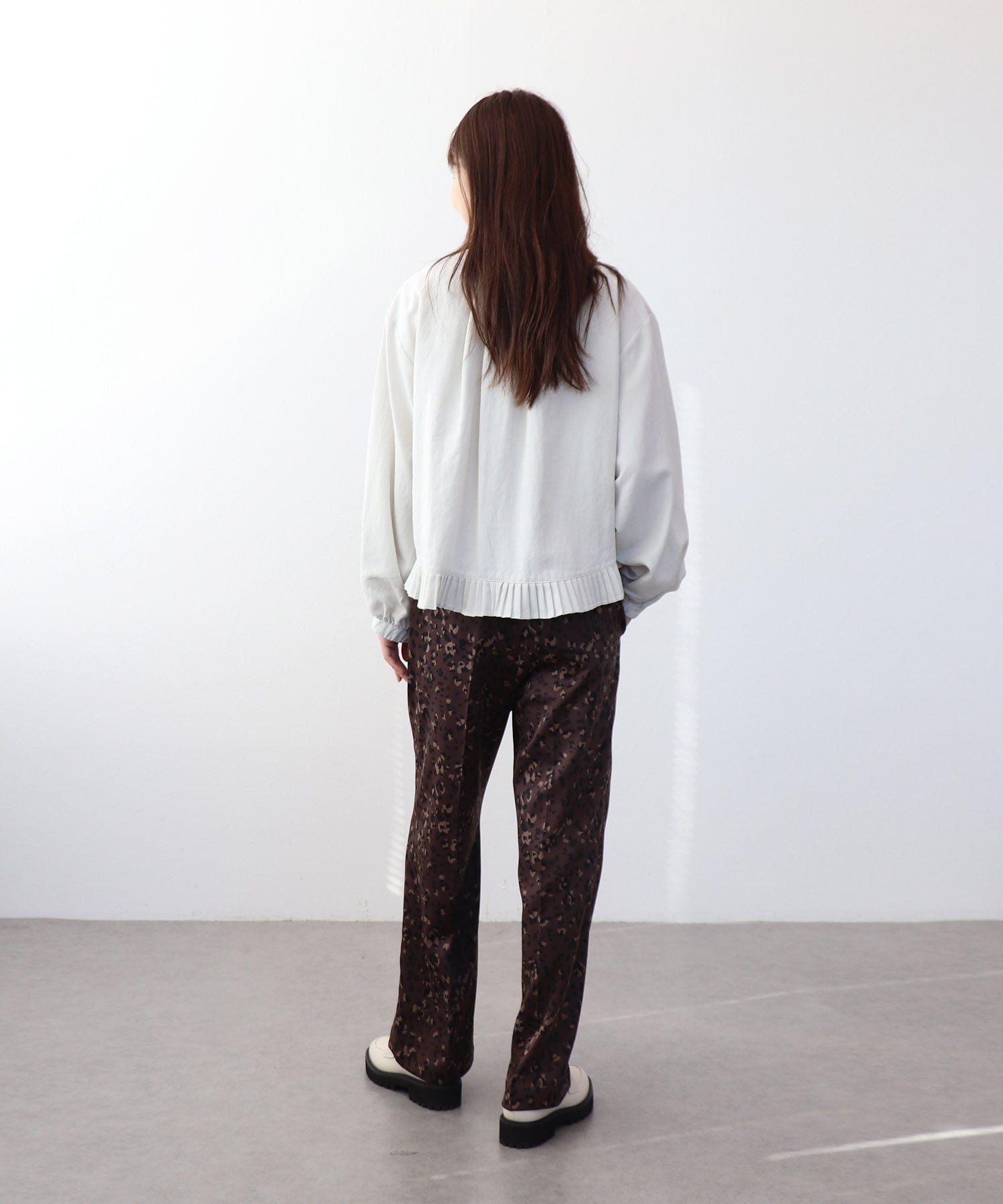 プリーツディティールブラウス