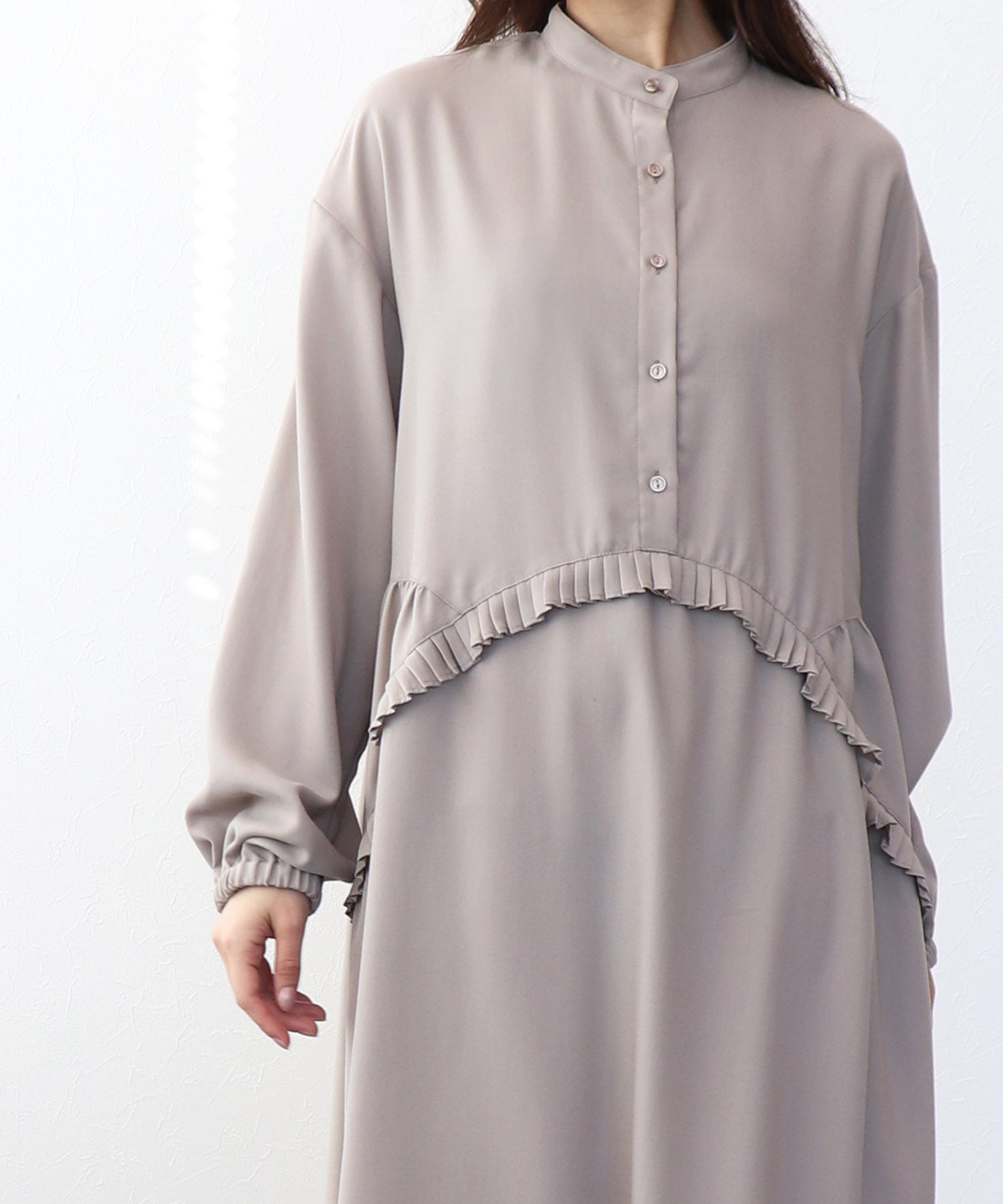 ヘムプリーツワンピース