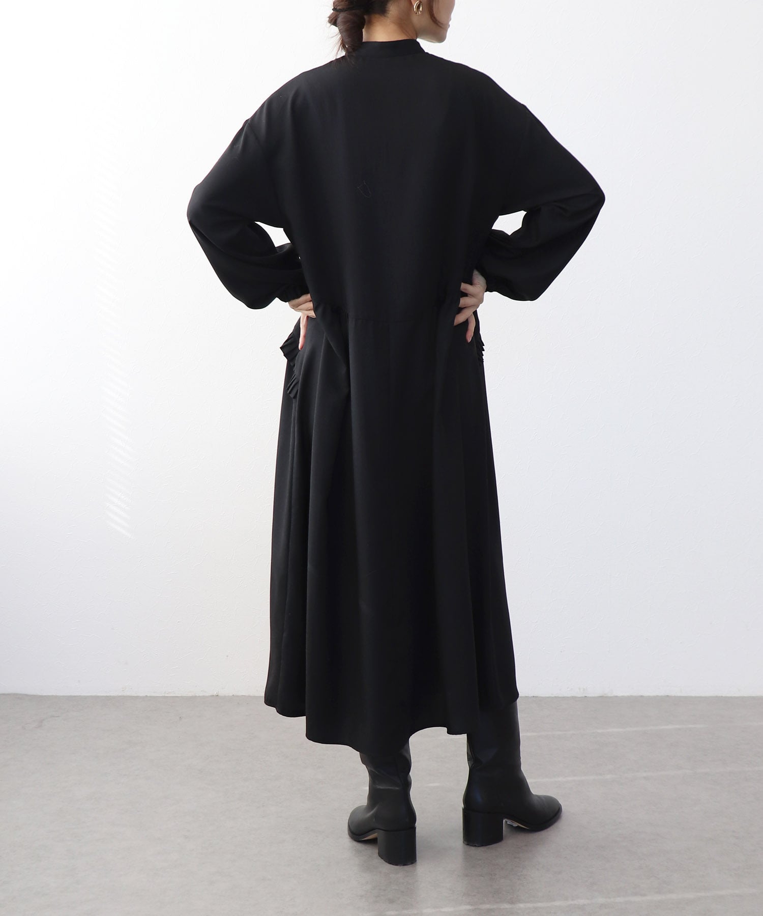 ヘムプリーツワンピース