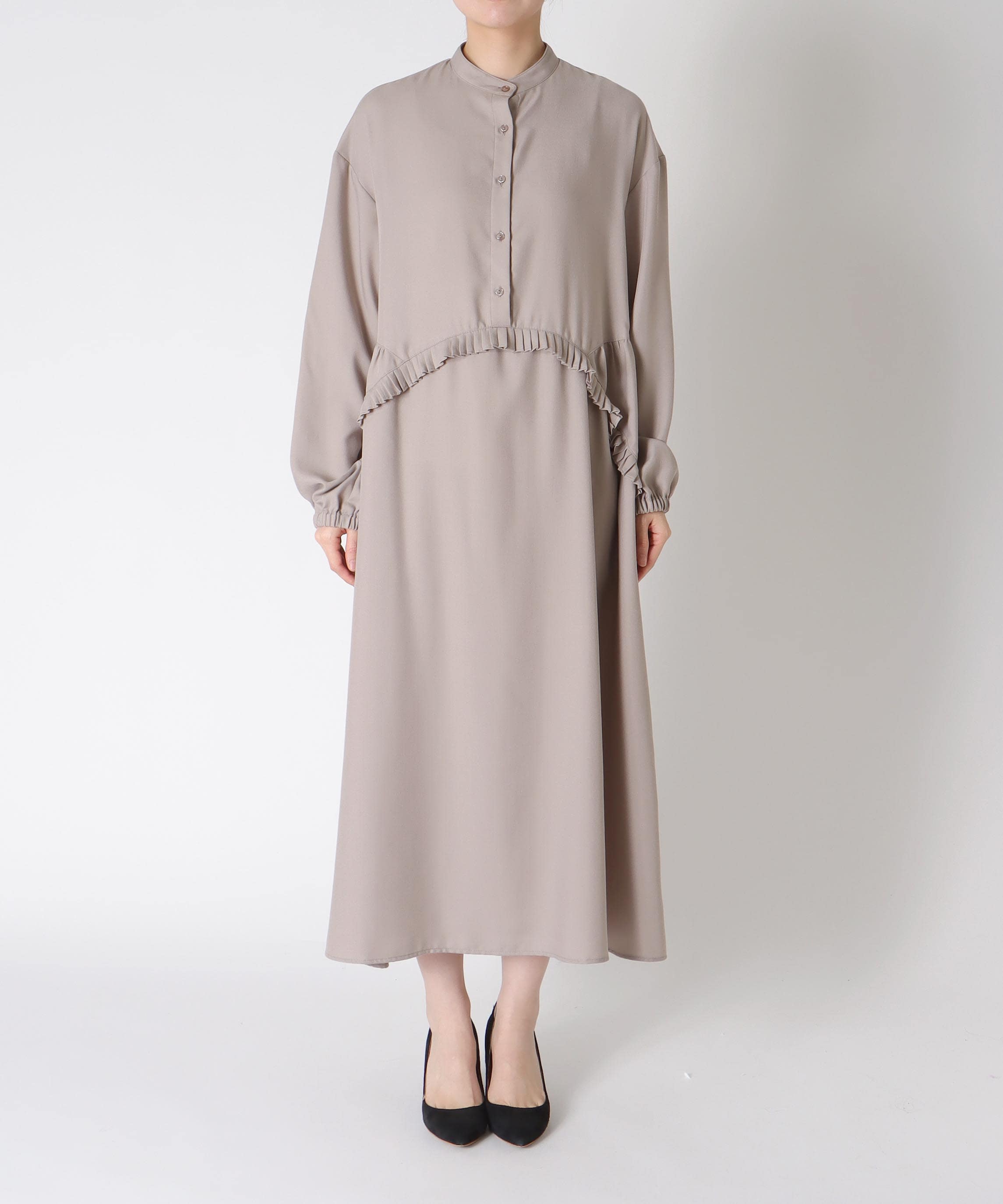 ヘムプリーツワンピース