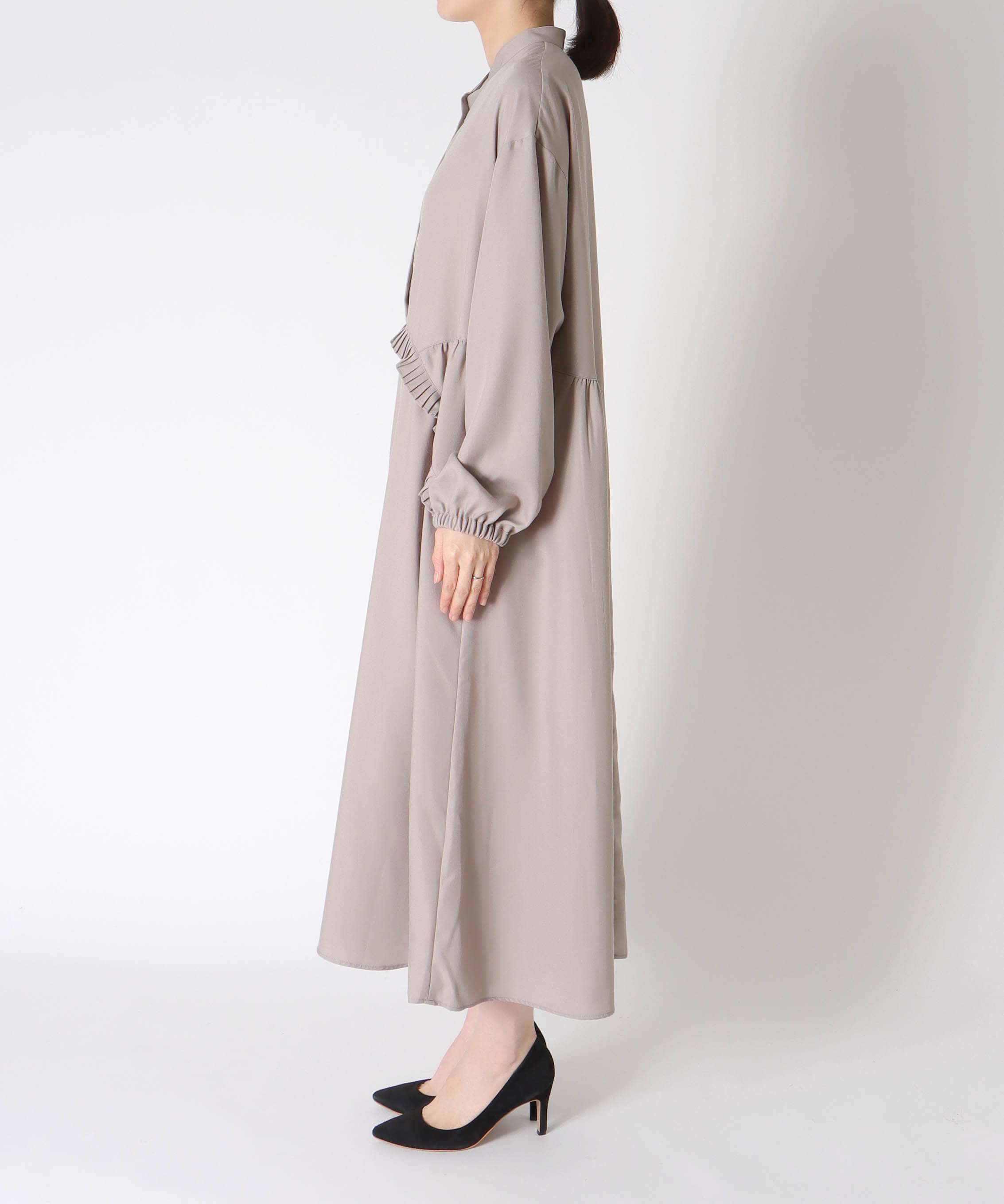 ヘムプリーツワンピース