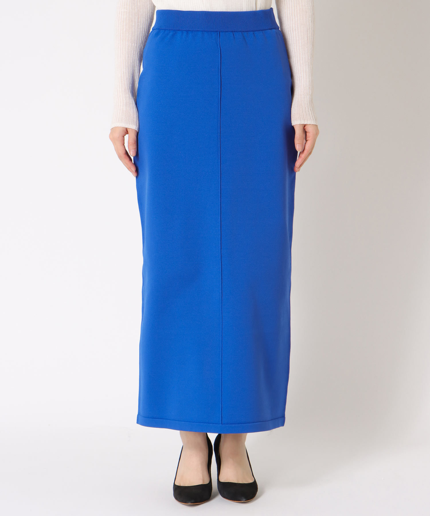 楽ちん綺麗めニットスカート