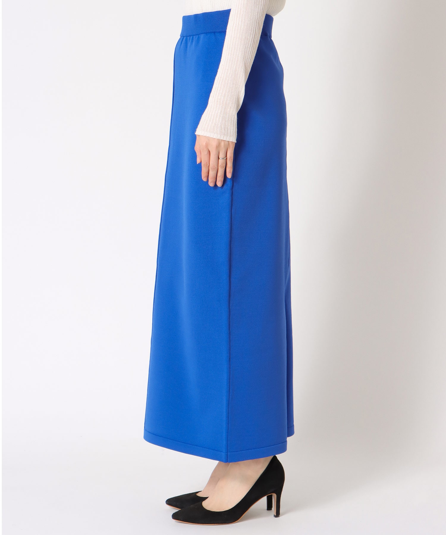 楽ちん綺麗めニットスカート