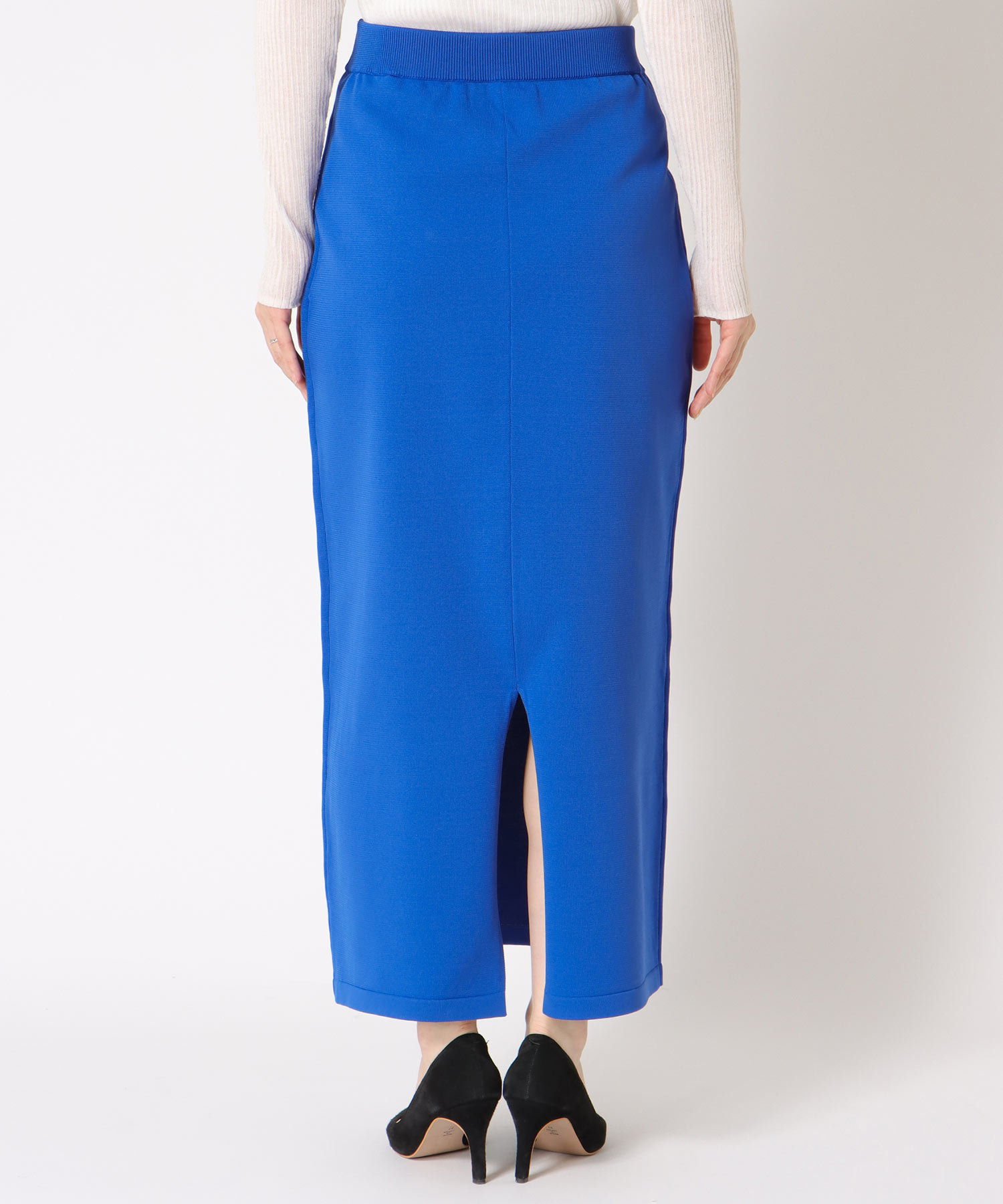 楽ちん綺麗めニットスカート