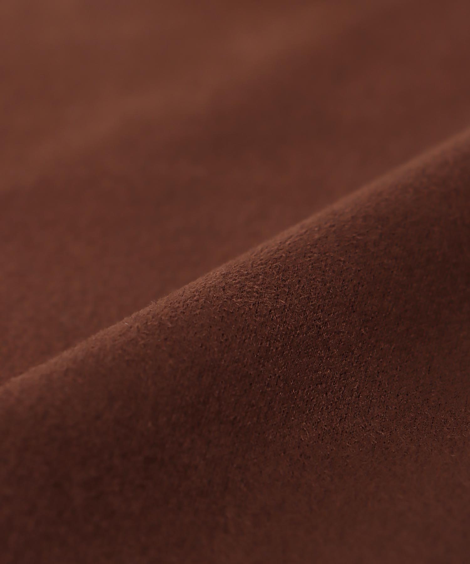 ストレッチスエード フロントZIPスカート