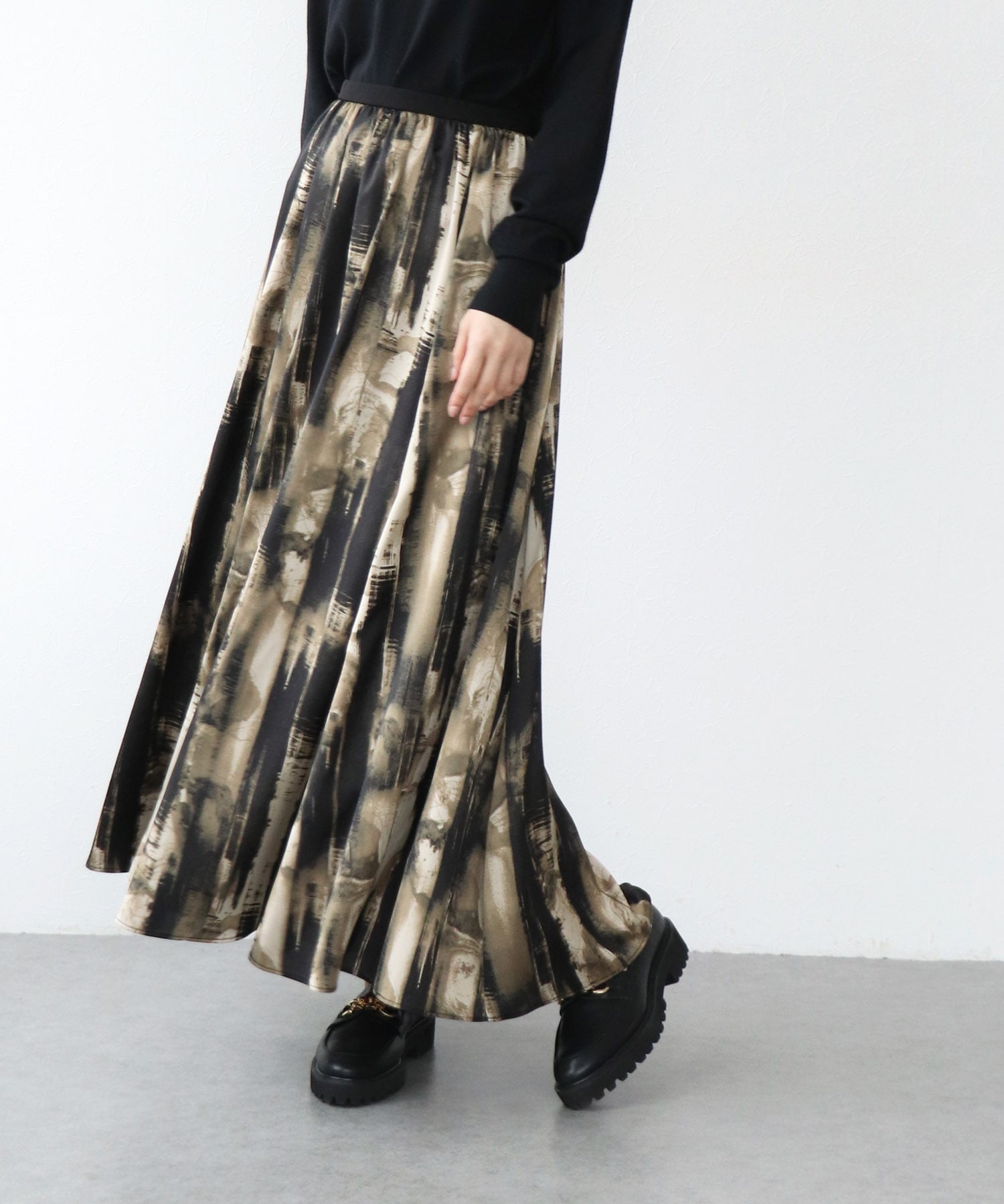 アートプリントAラインスカート