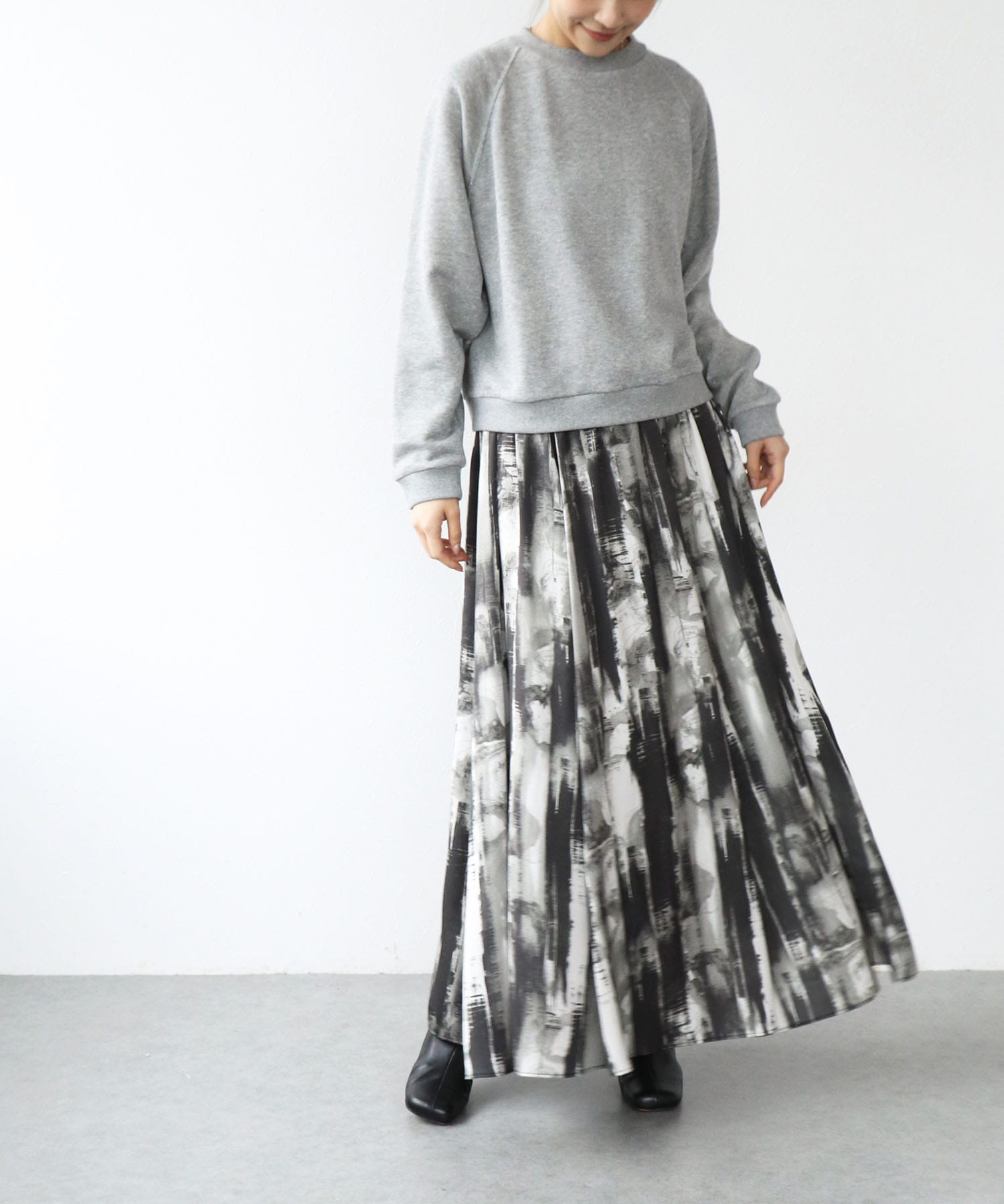 アートプリントAラインスカート