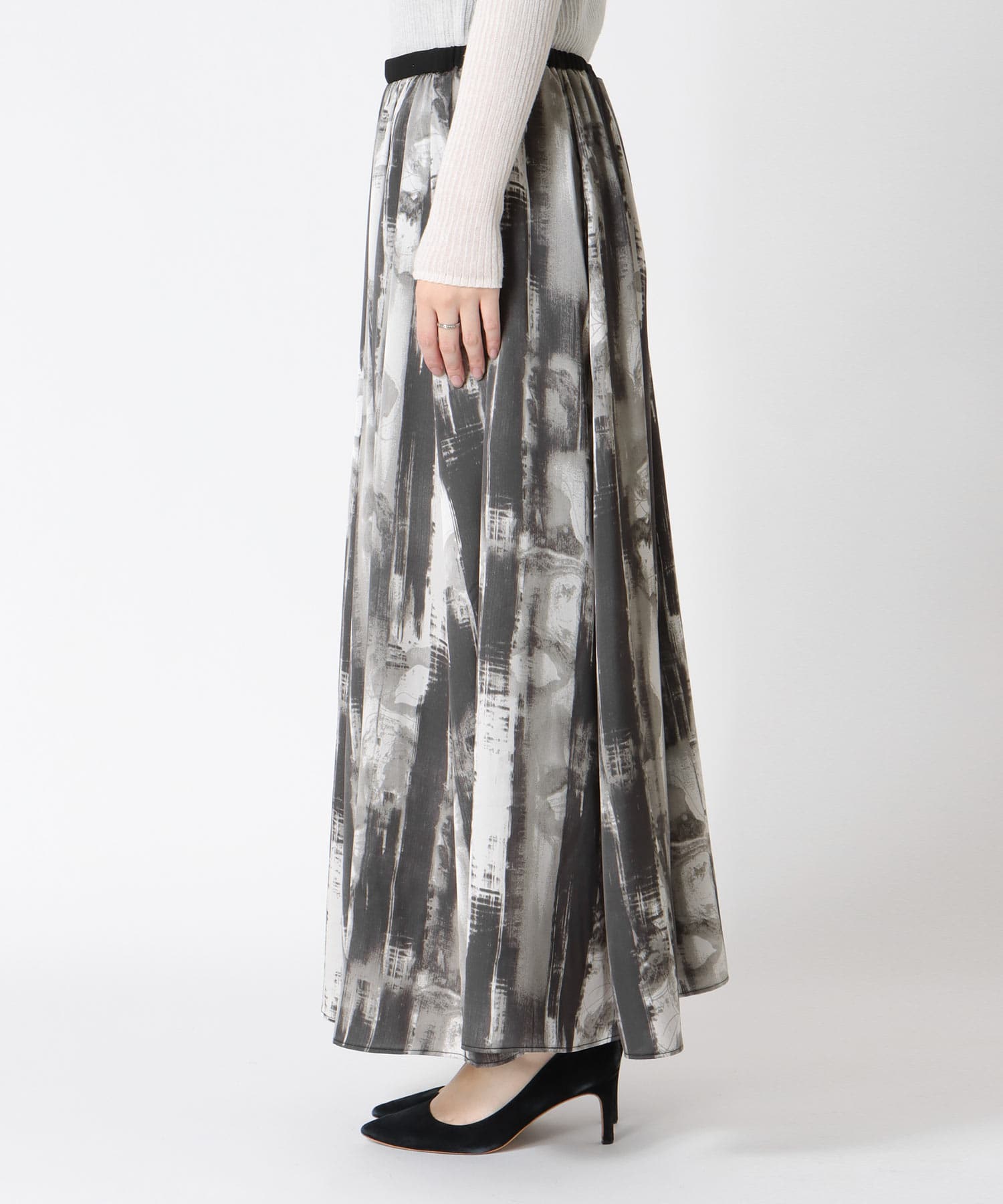 アートプリントAラインスカート