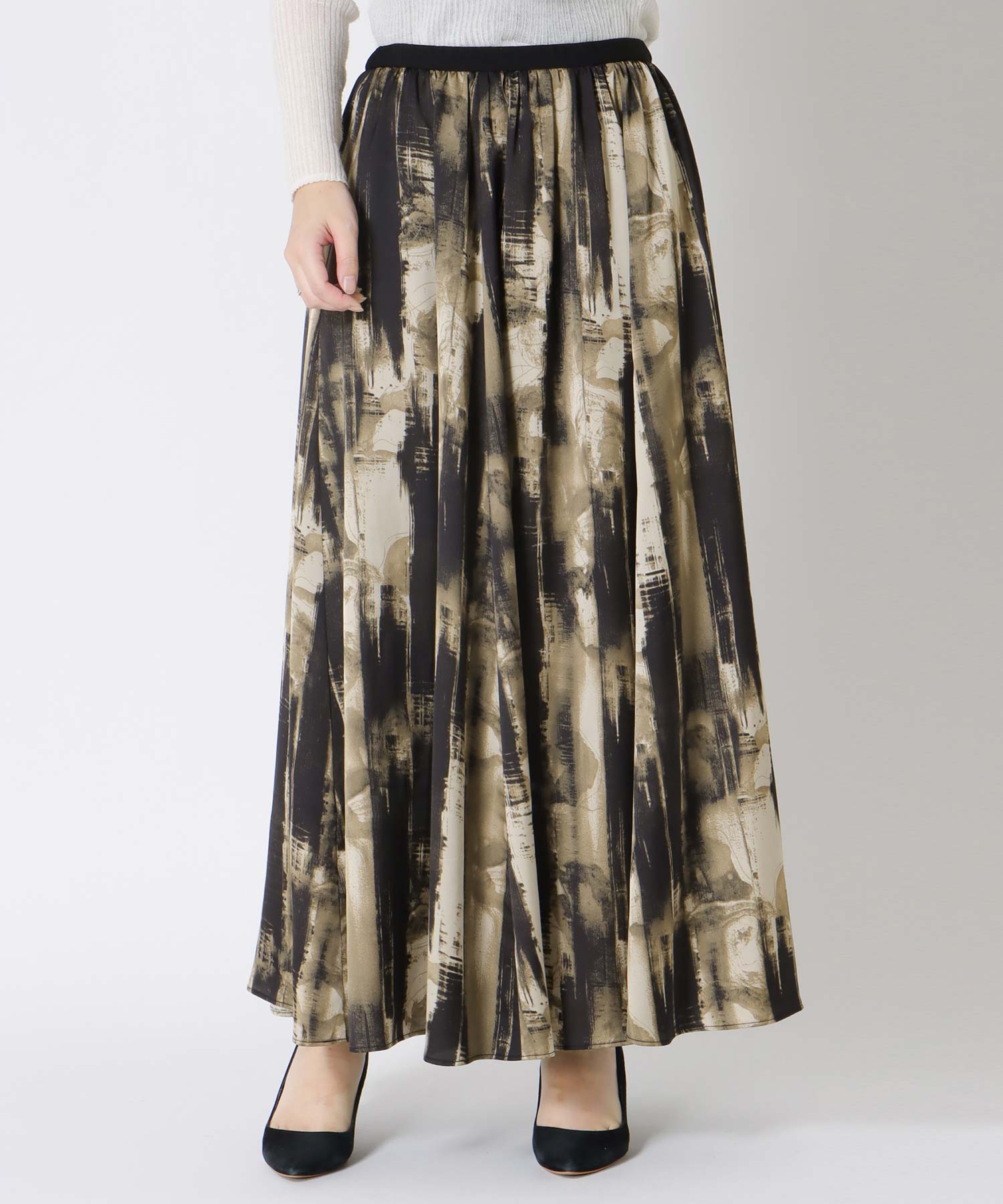 アートプリントAラインスカート