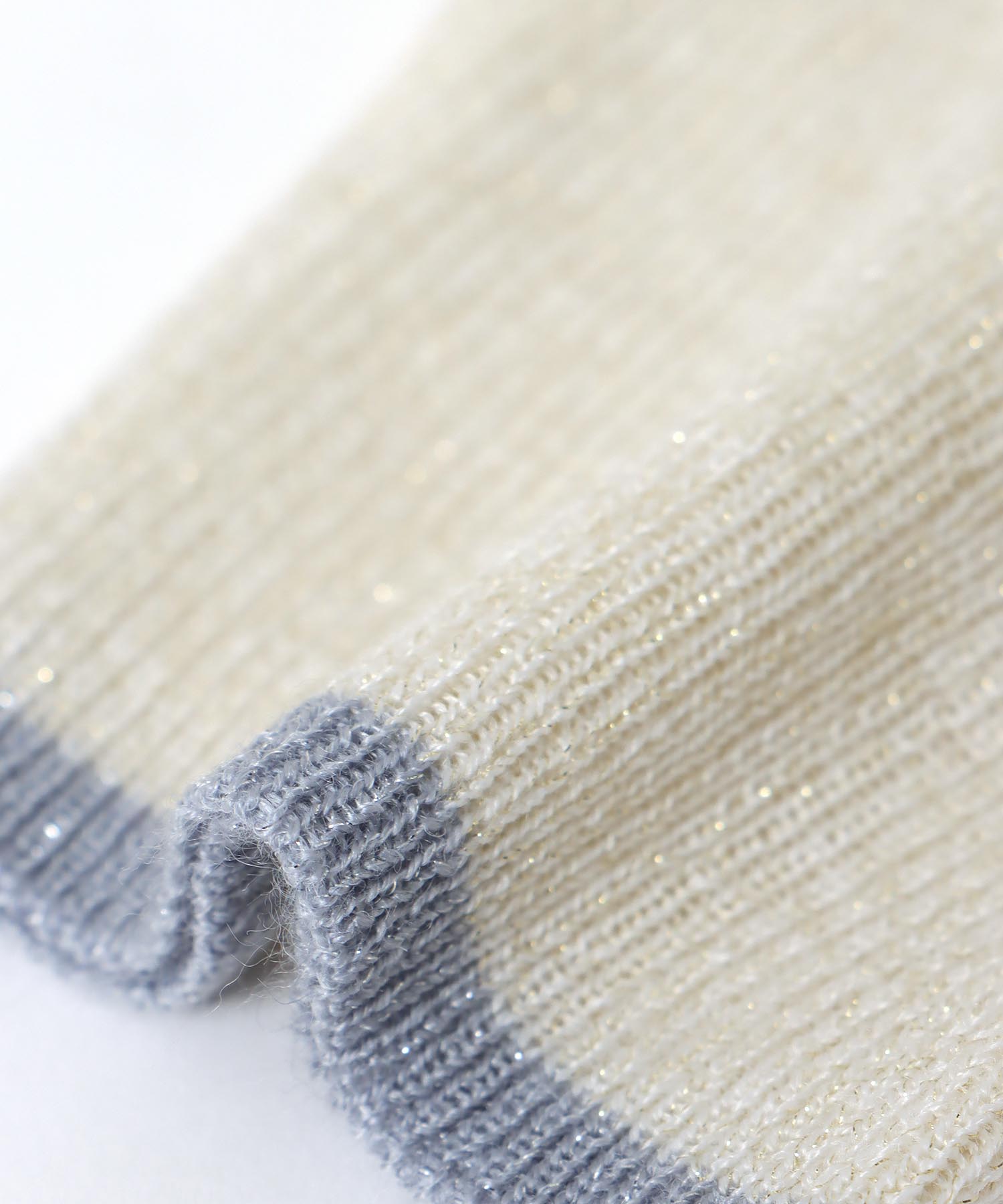 ラメ糸前後2wayドルマンニット