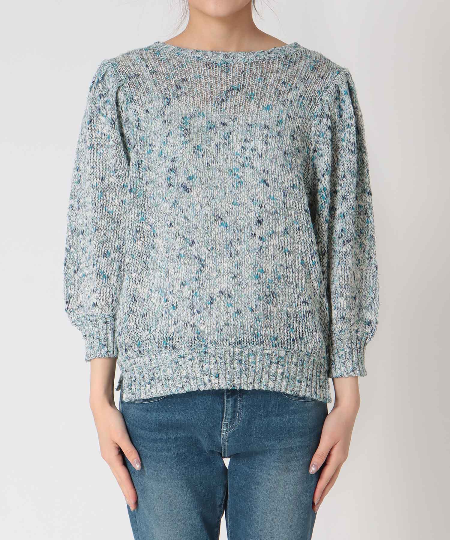 フラミンゴ×和紙パフスリーブブルオーバー