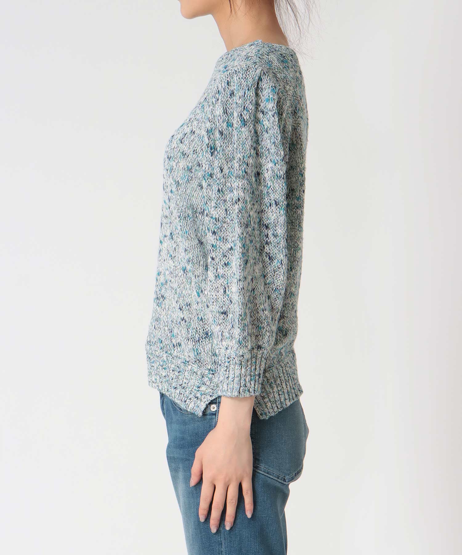 フラミンゴ×和紙パフスリーブブルオーバー