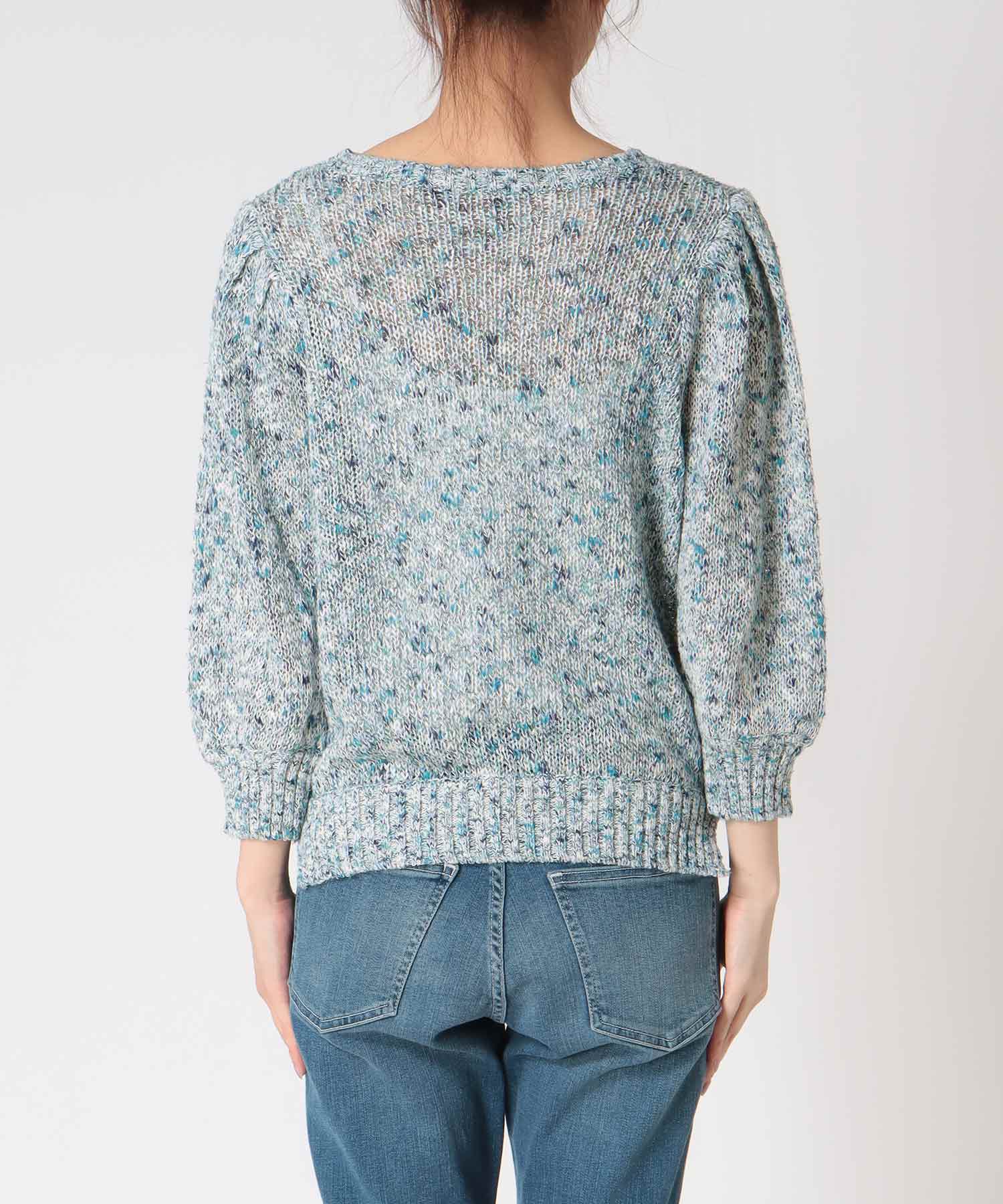 フラミンゴ×和紙パフスリーブブルオーバー