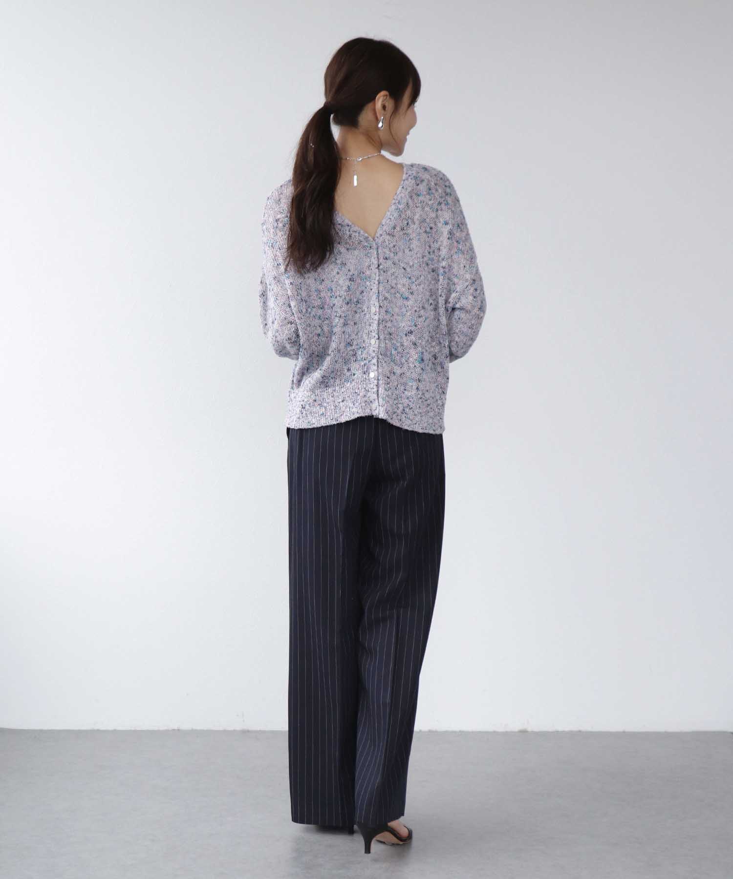 フラミンゴ×和紙2WAYカーディガン