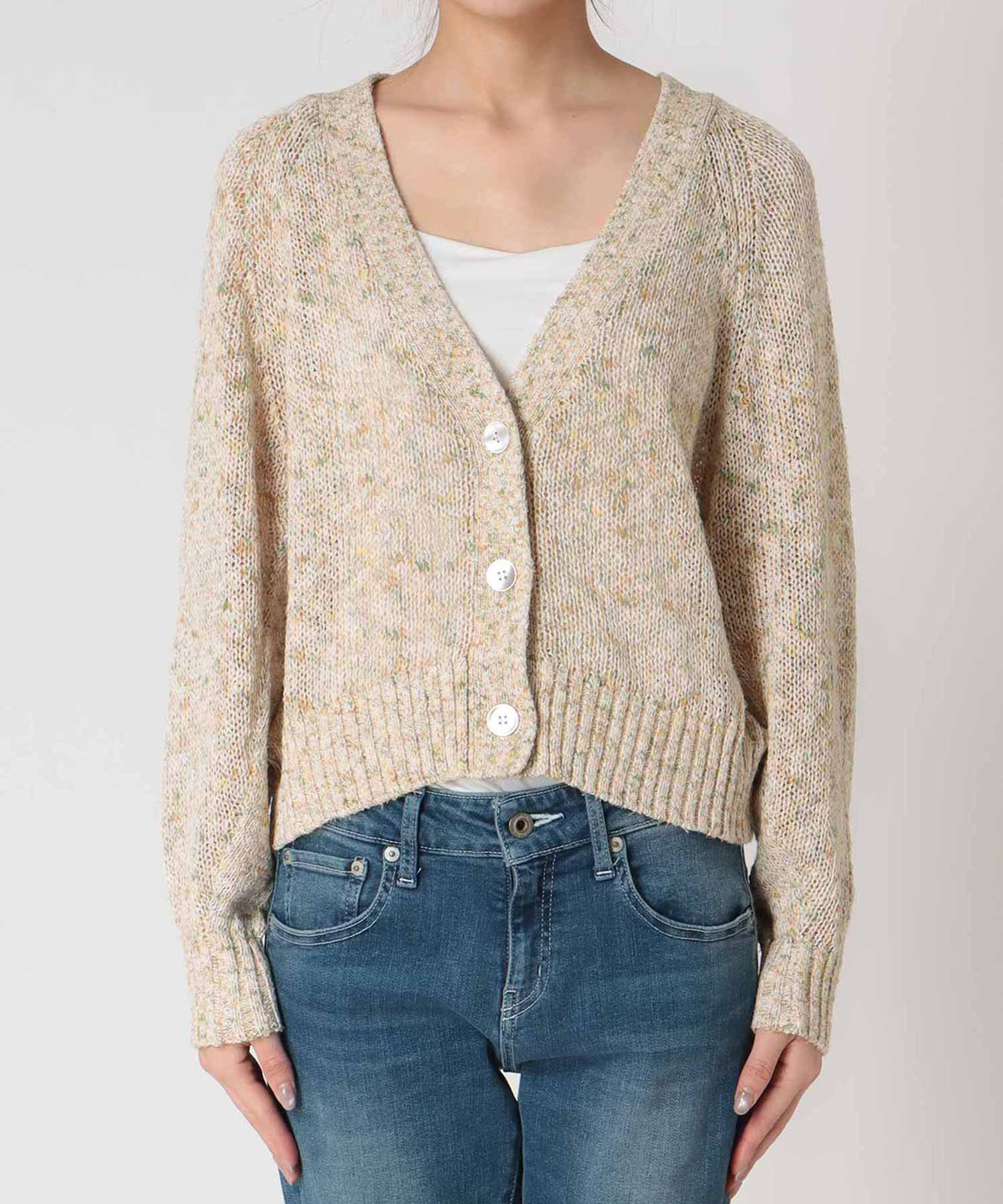 フラミンゴ×和紙ドルマンカーディガン