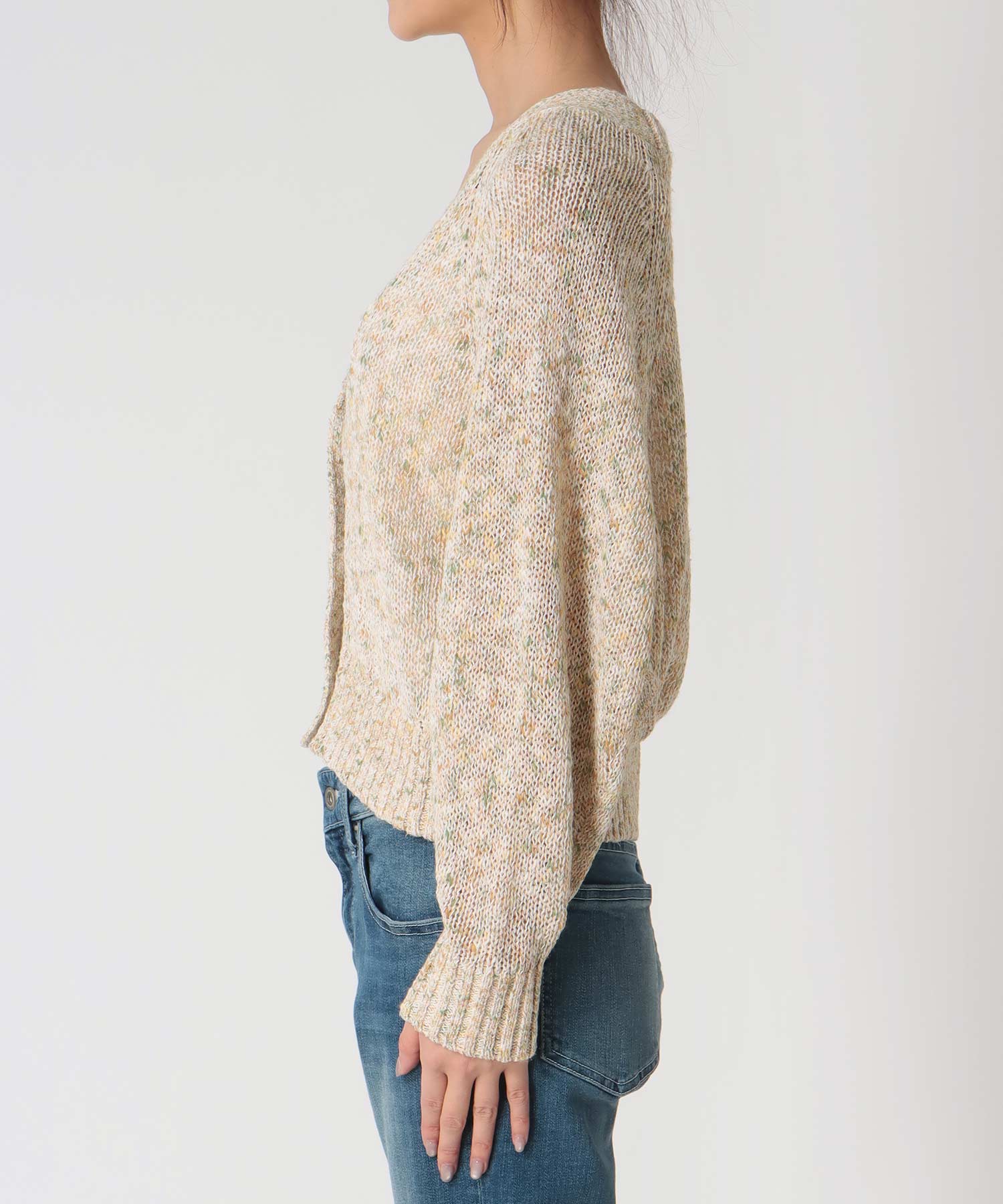 フラミンゴ×和紙ドルマンカーディガン