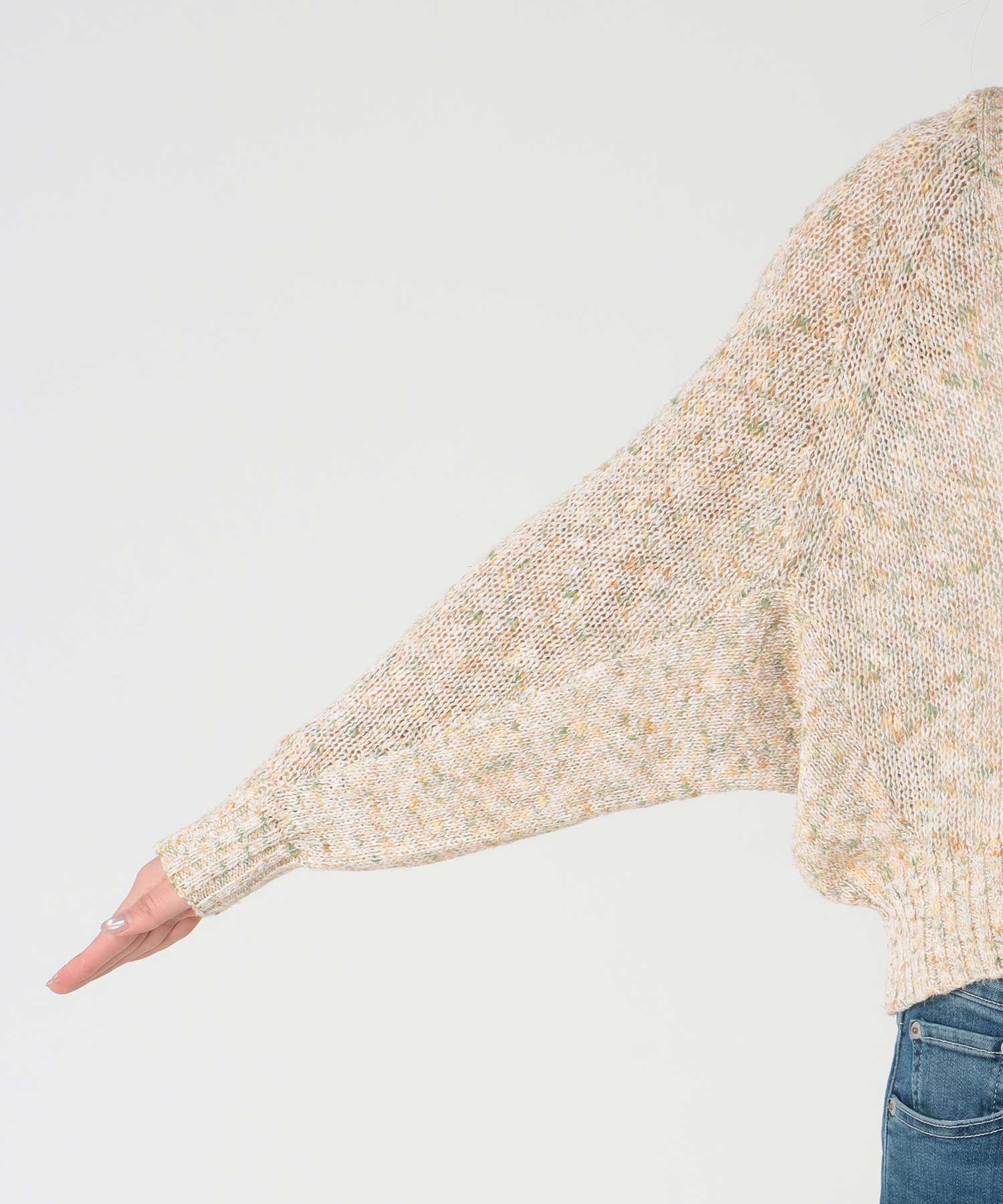 フラミンゴ×和紙ドルマンカーディガン