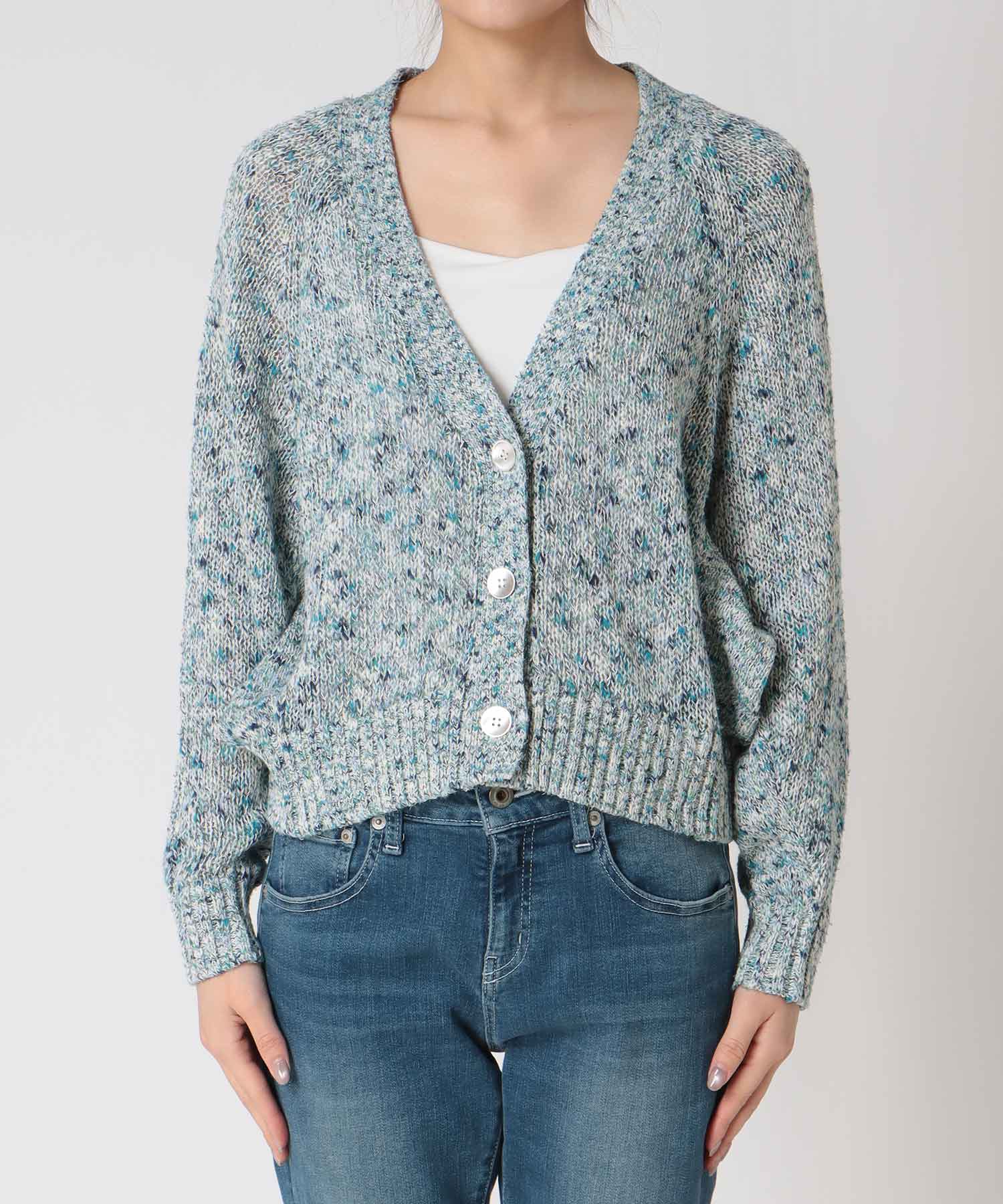 フラミンゴ×和紙ドルマンカーディガン