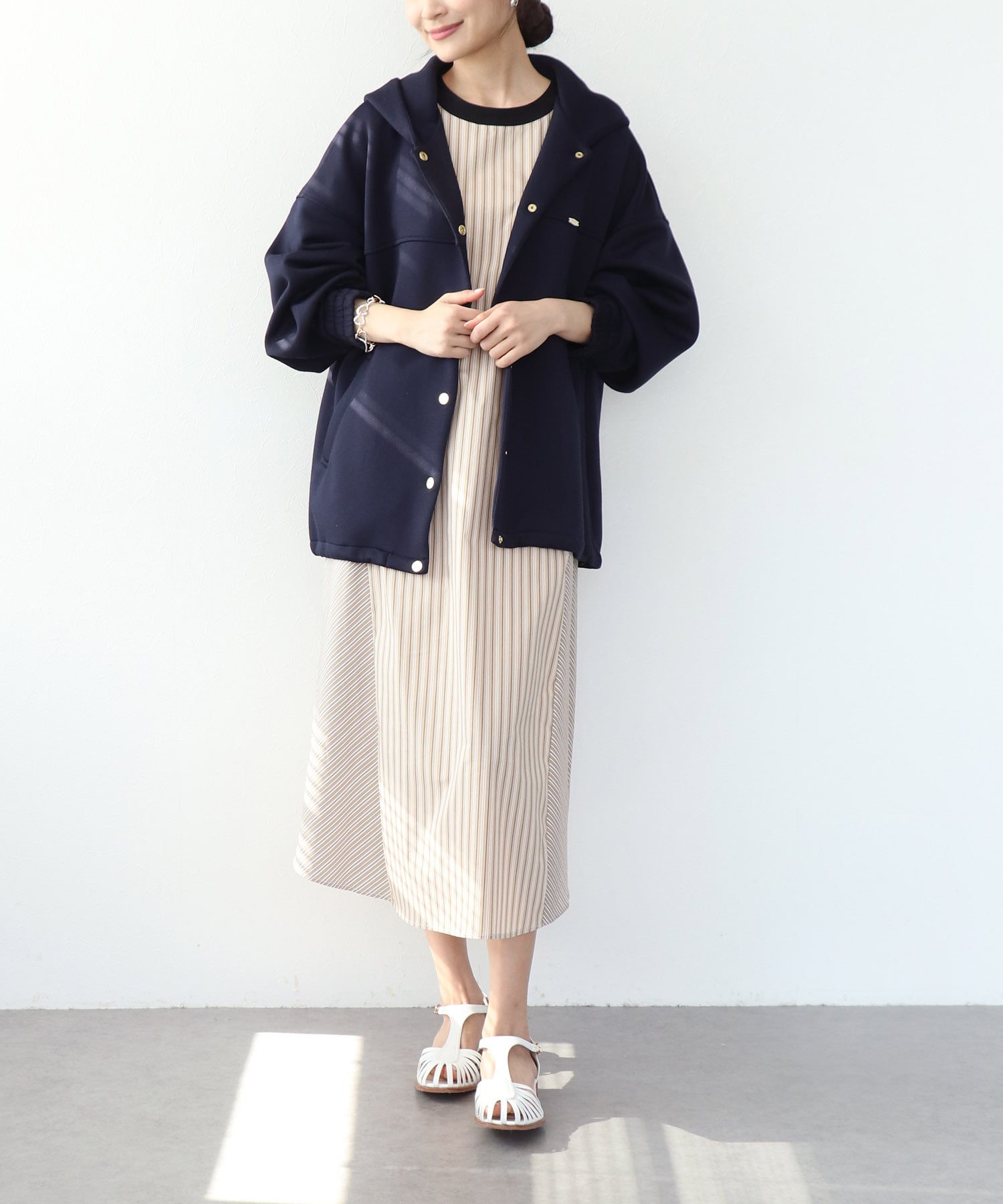 カルゼダンボールフードブルゾン