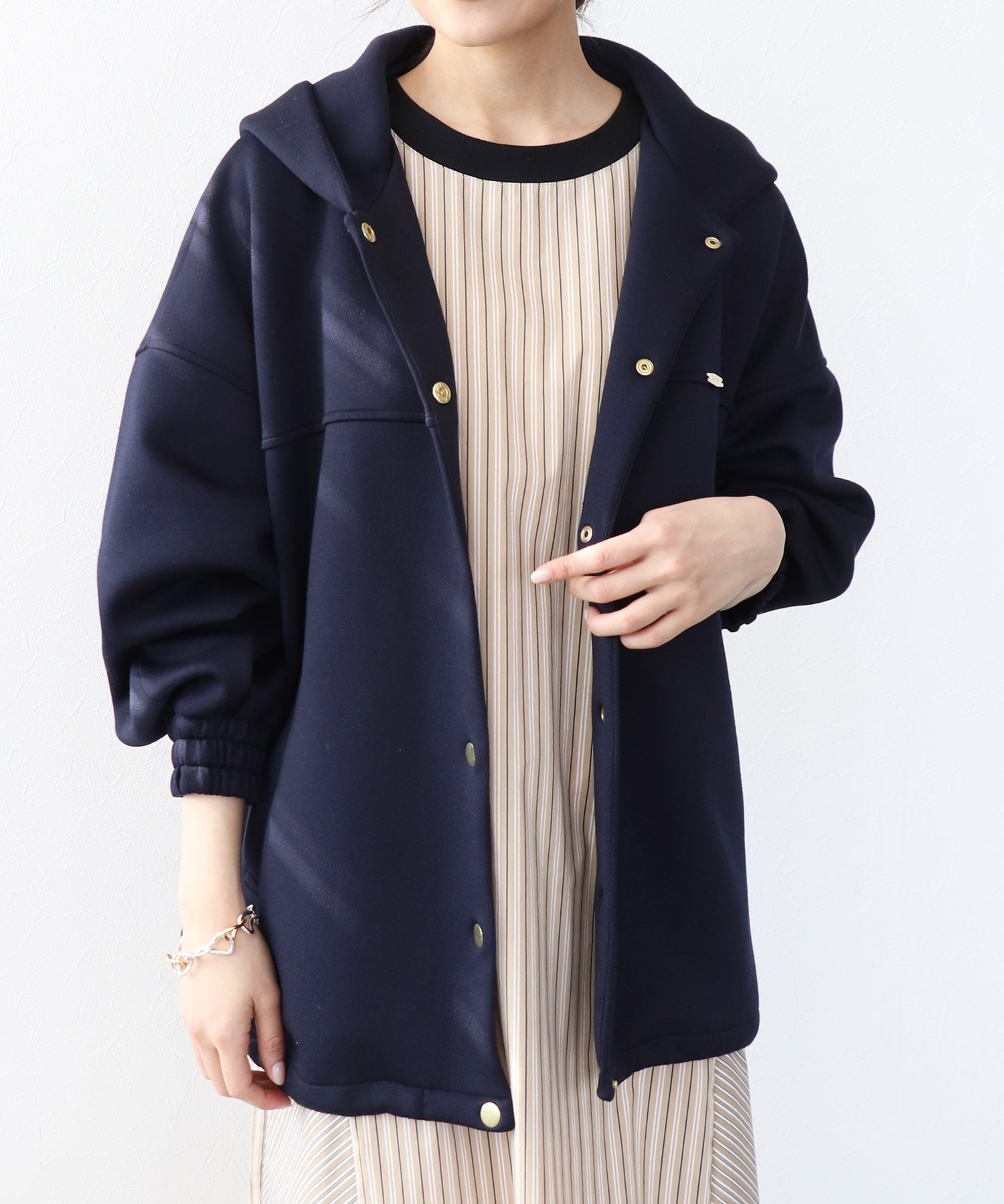 カルゼダンボールフードブルゾン