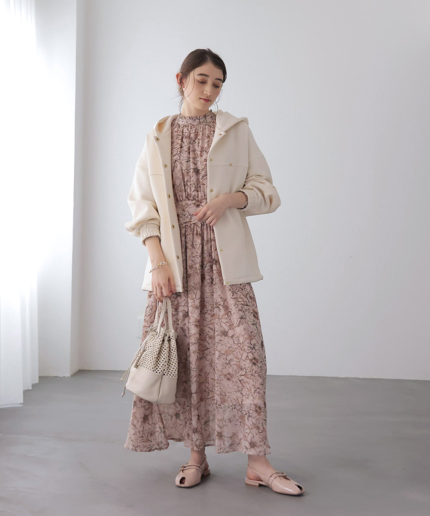 カルゼダンボールフードブルゾン