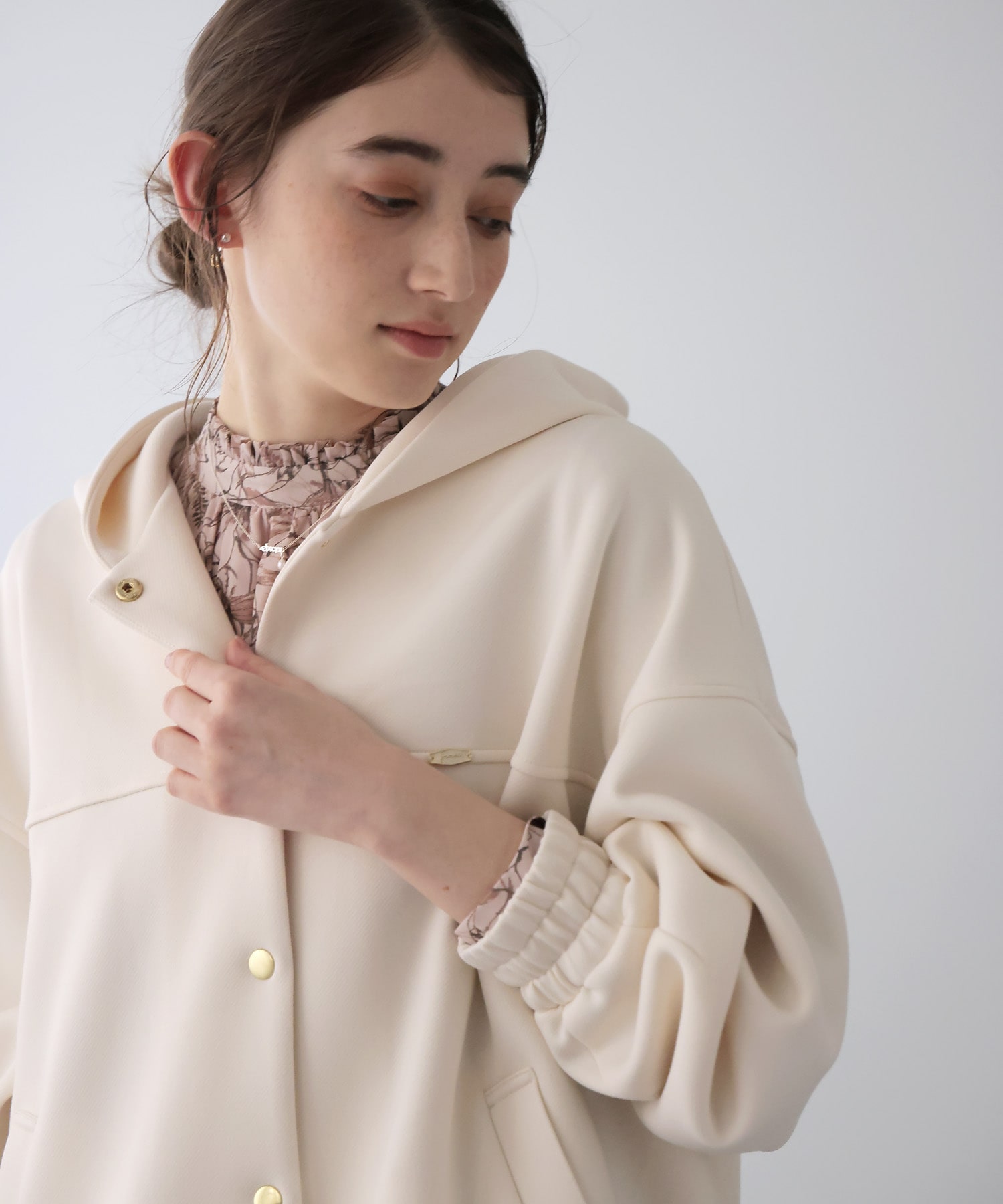 カルゼダンボールフードブルゾン