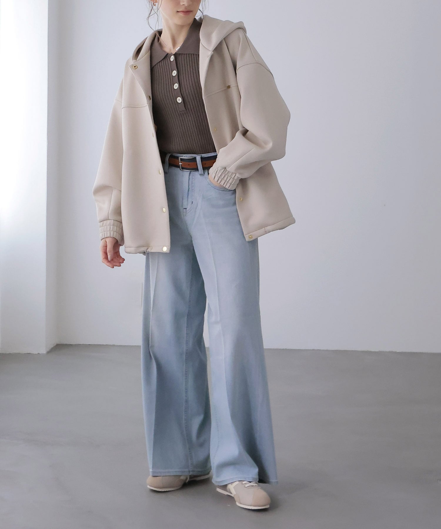 カルゼダンボールフードブルゾン