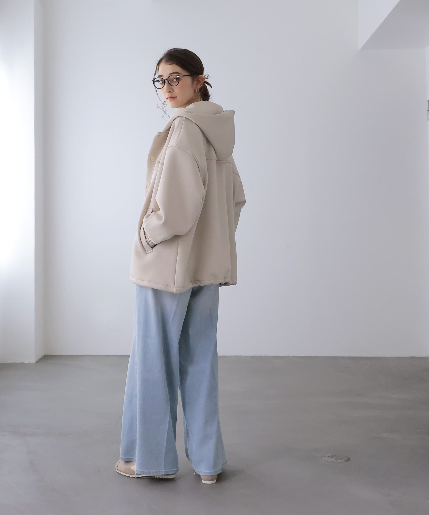 カルゼダンボールフードブルゾン