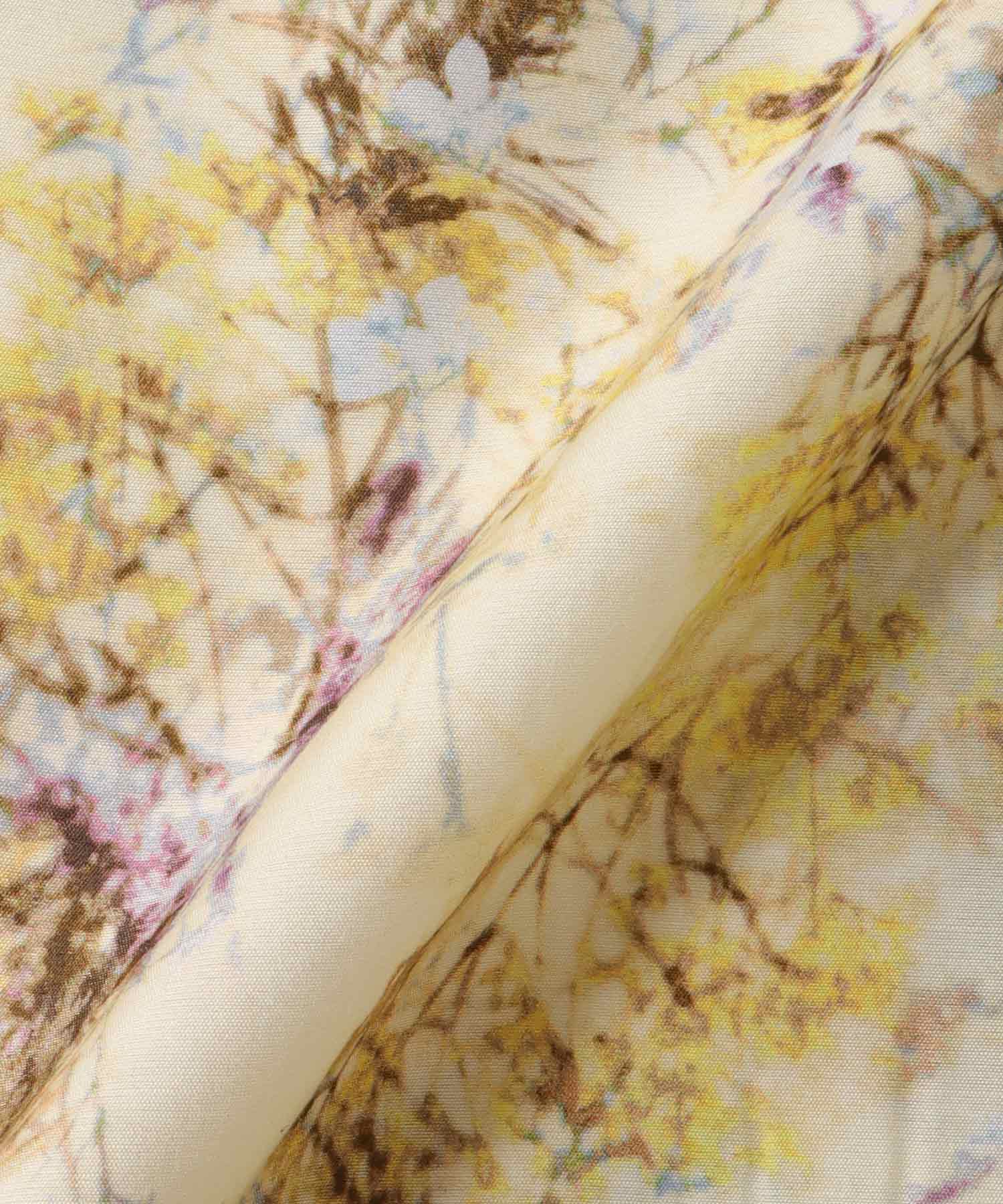 フラワープリントヘムスカート