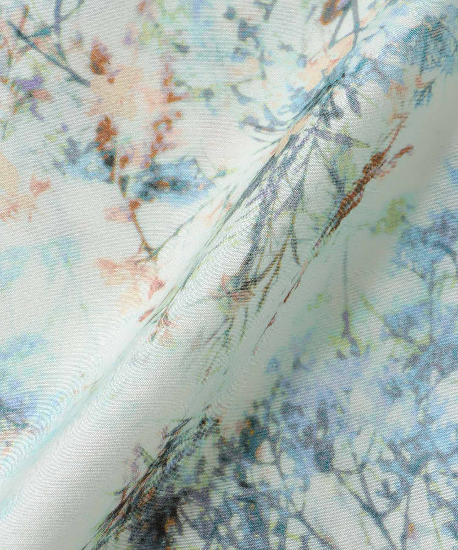 フラワープリントヘムスカート