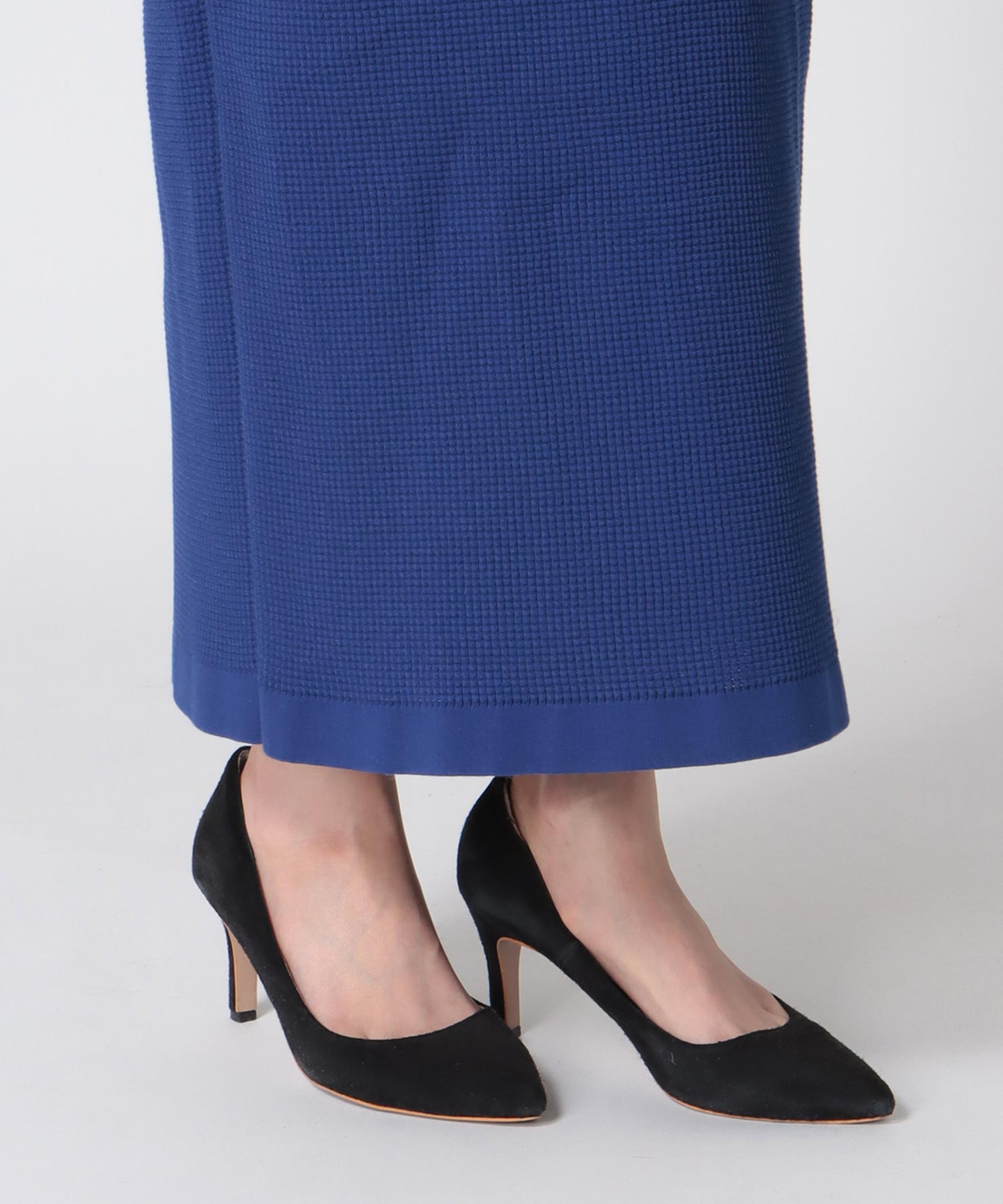 ワッフル編みロングスカート