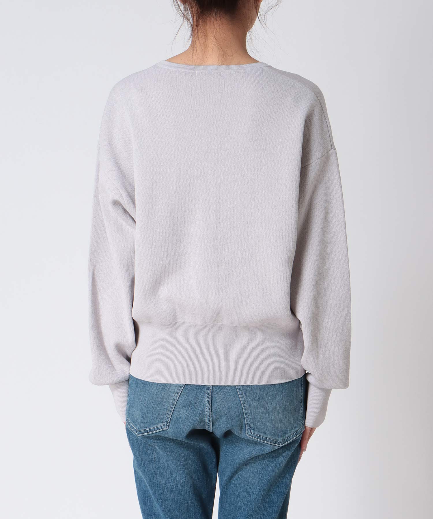 キーネックリラックスカーディガン