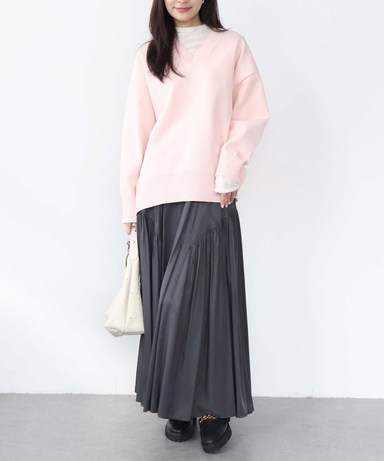 ベーシック美Vネックニット