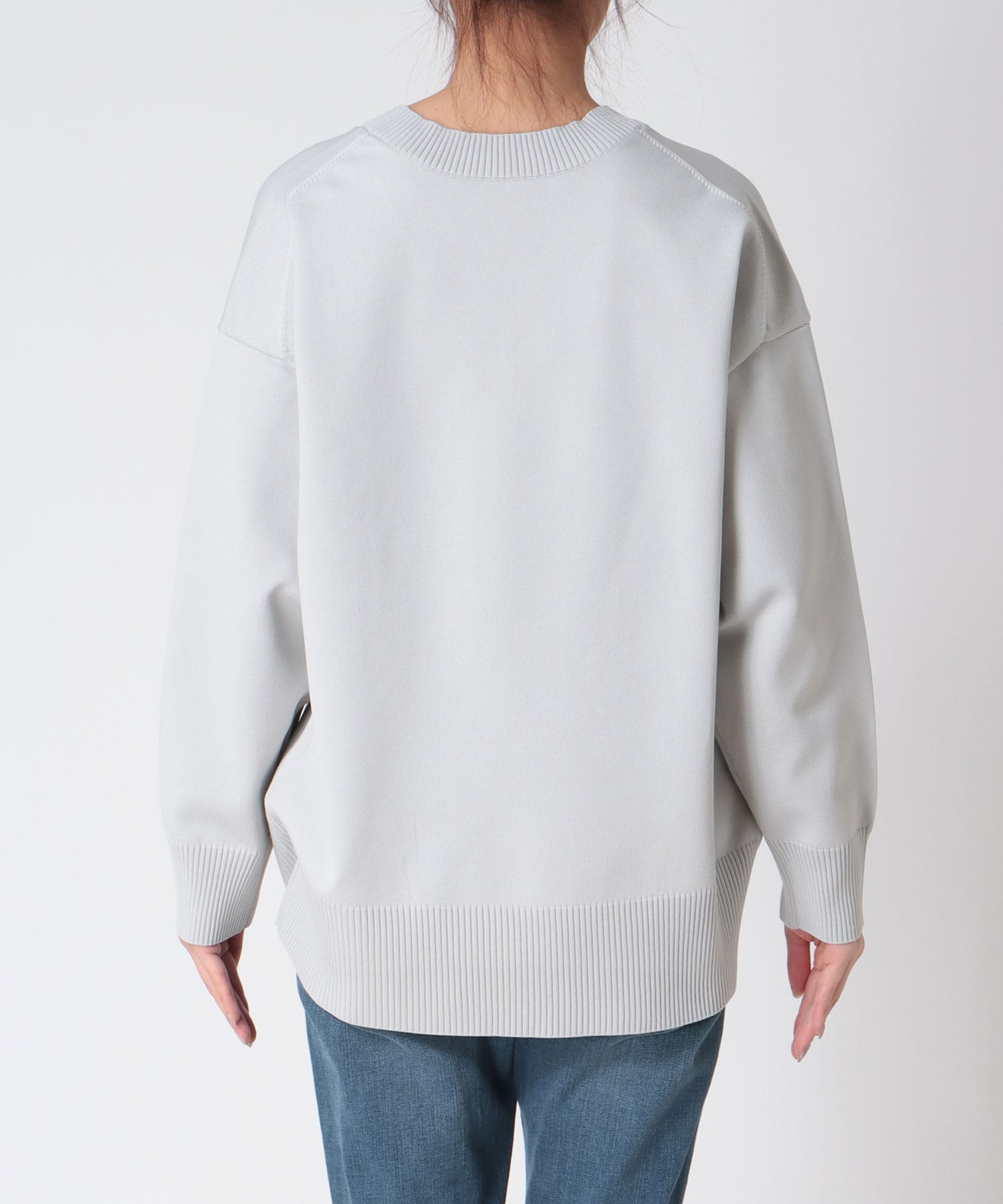 ベーシック美Vネックニット